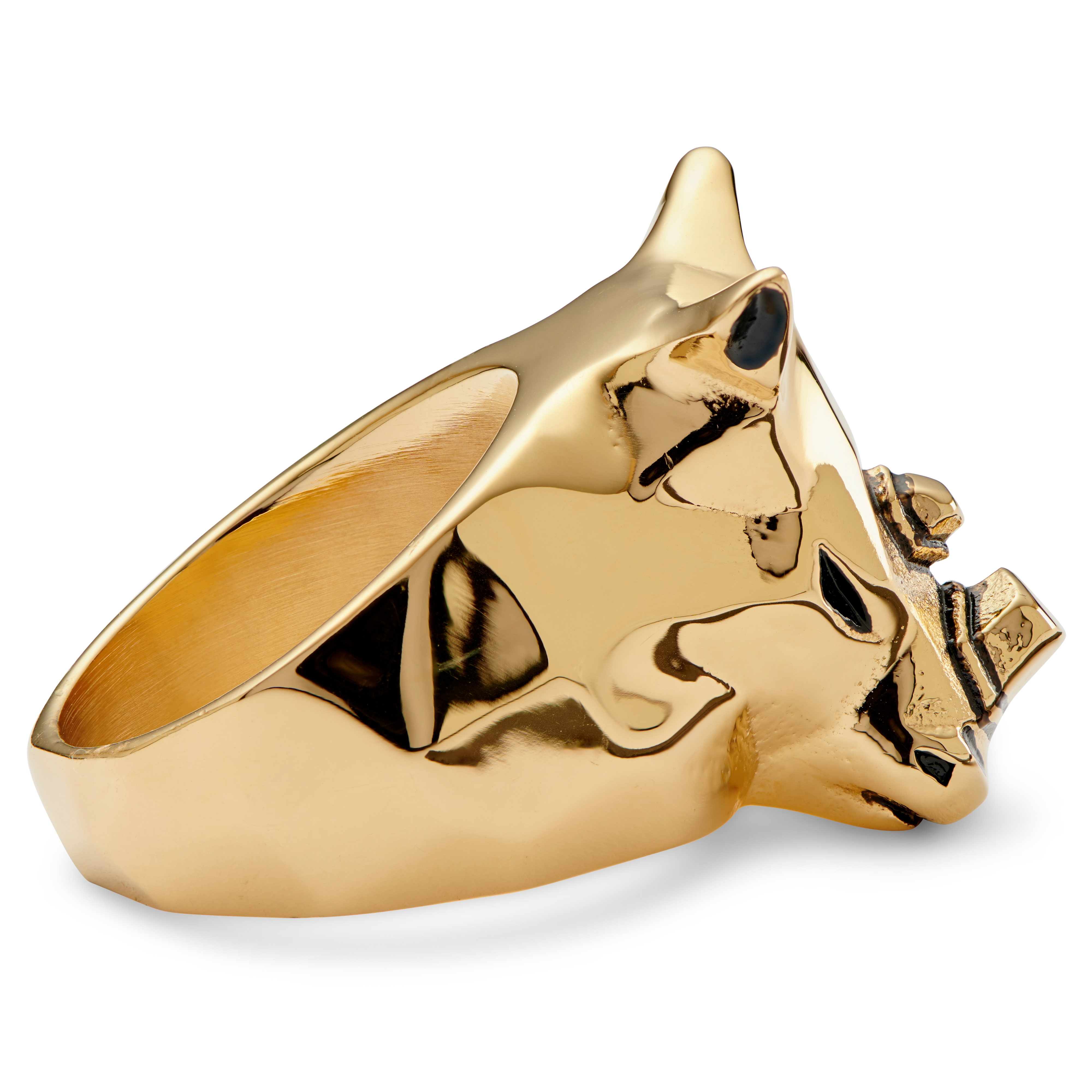 Mack Gold-Tone Rhino Ring  - 5