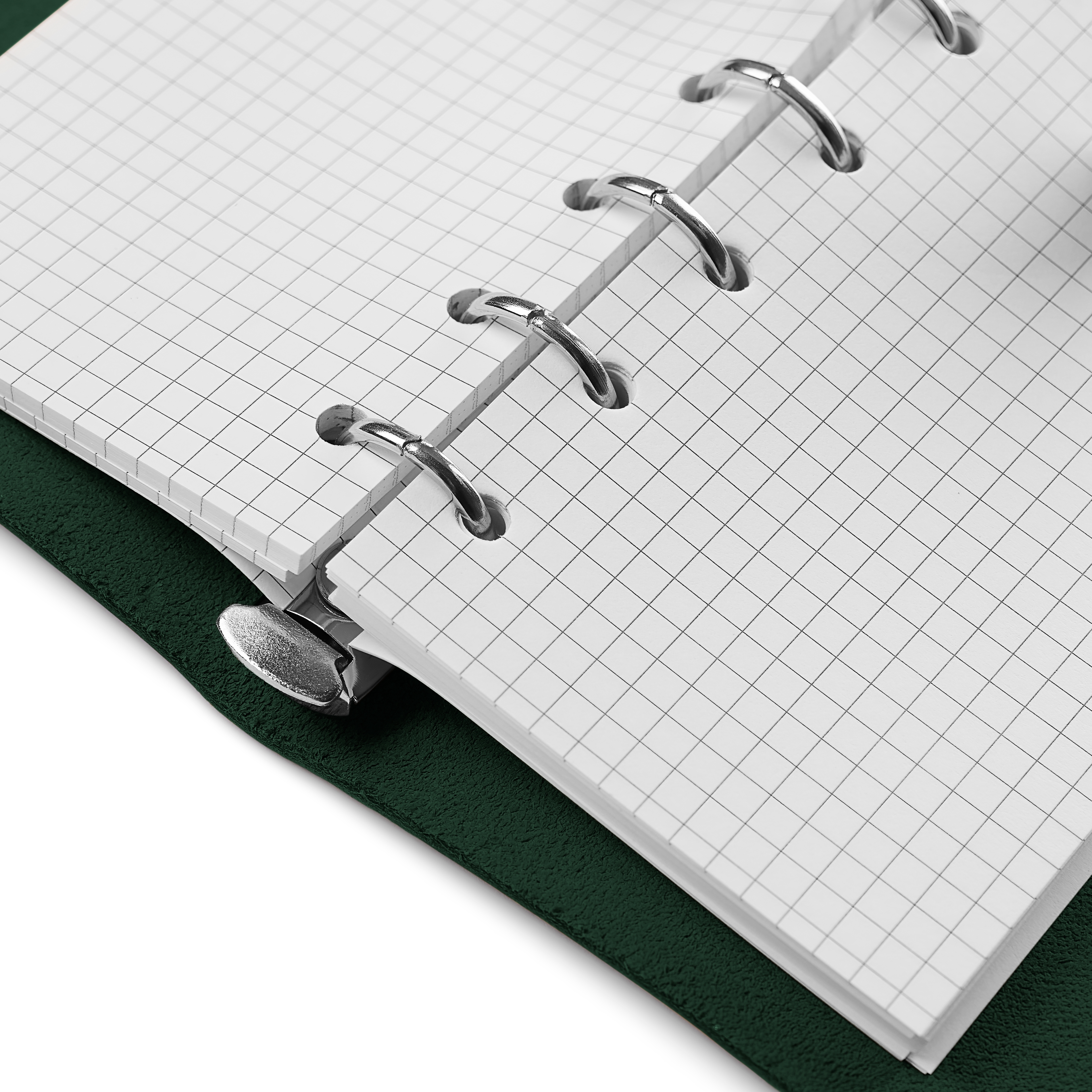 Jegyzetfüzet | Zöld bőr | Gombos csattal - 5