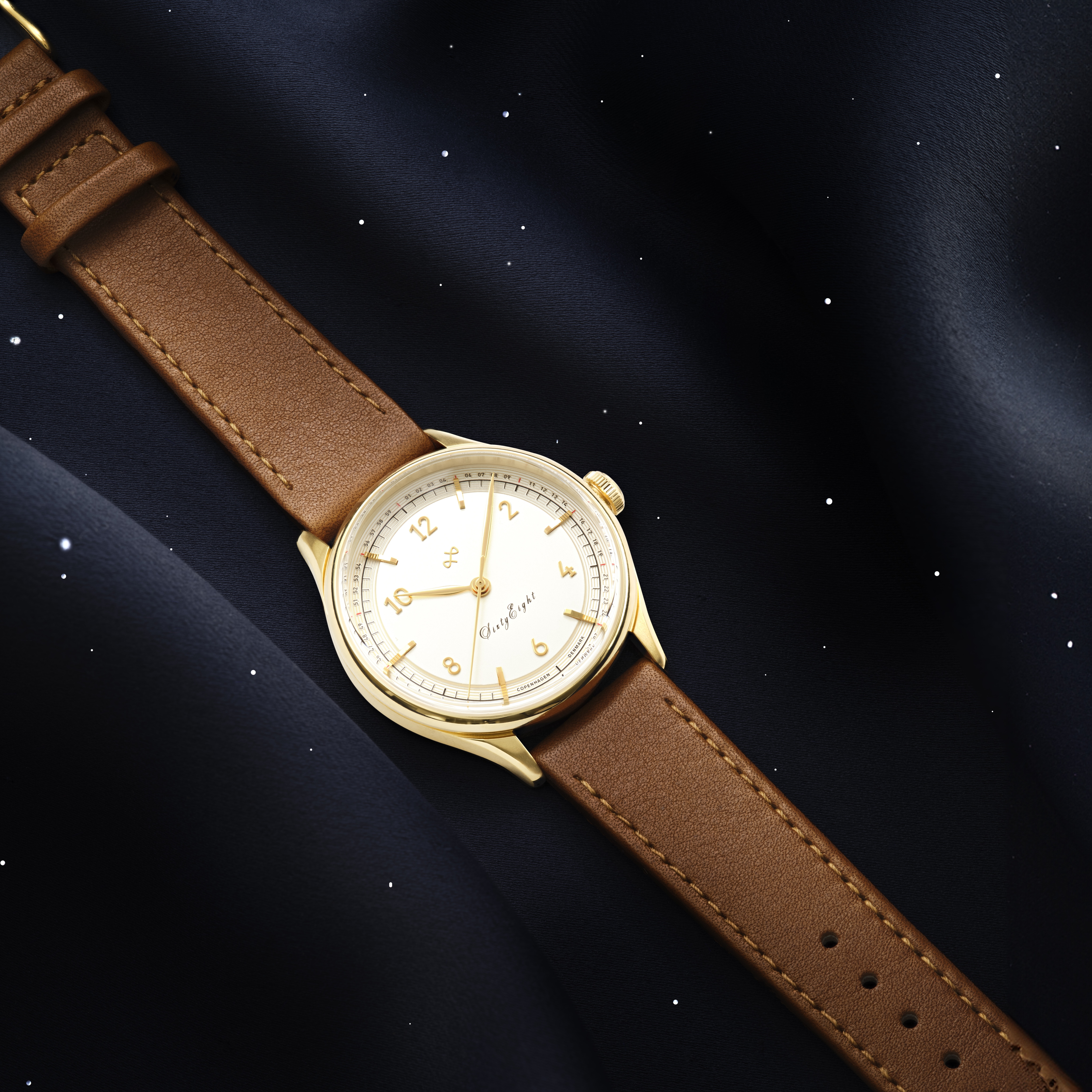 1968 Vintage | Gold Surgical Steel & White - 3