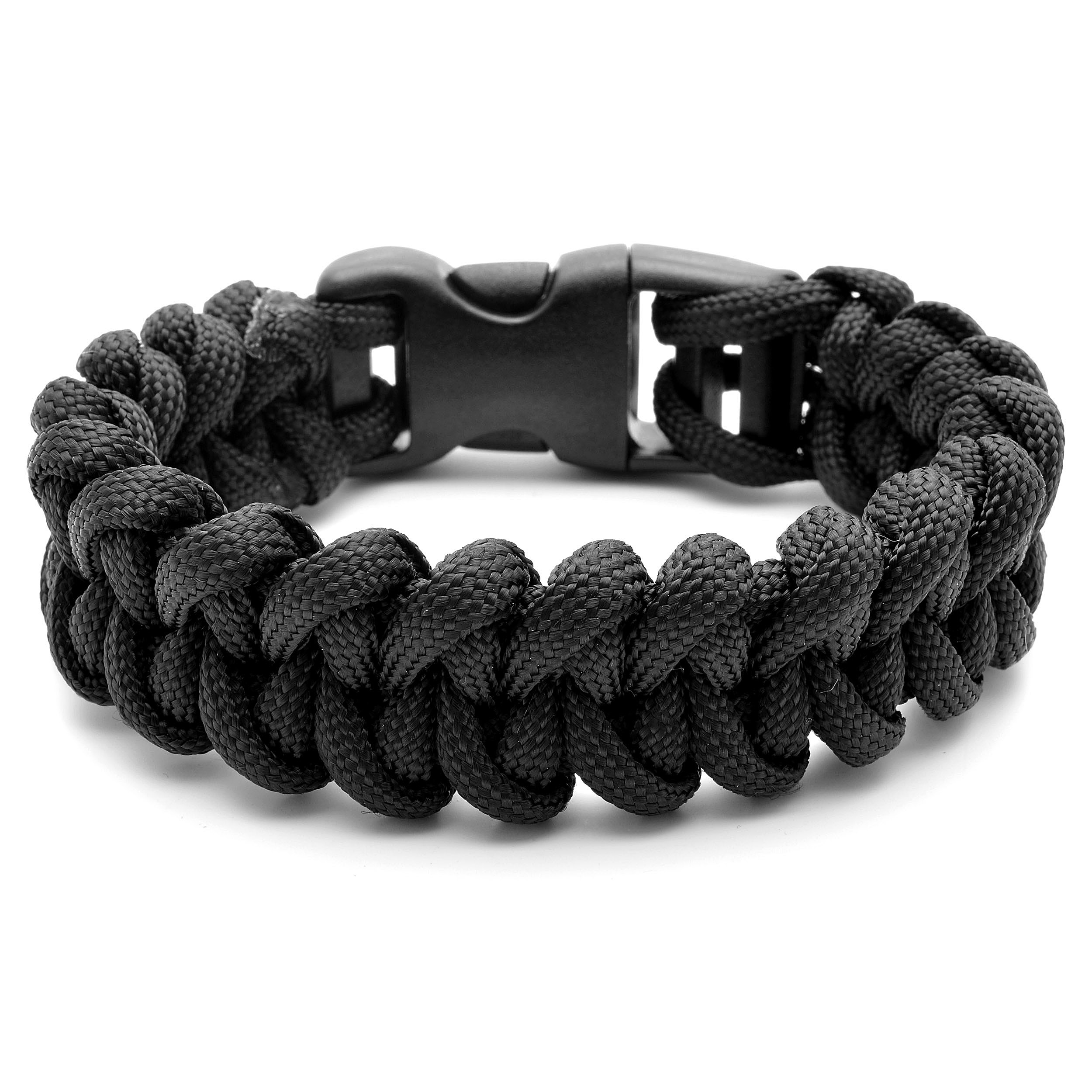 Black Paracord Bracelet - for Men - Tailor Toki