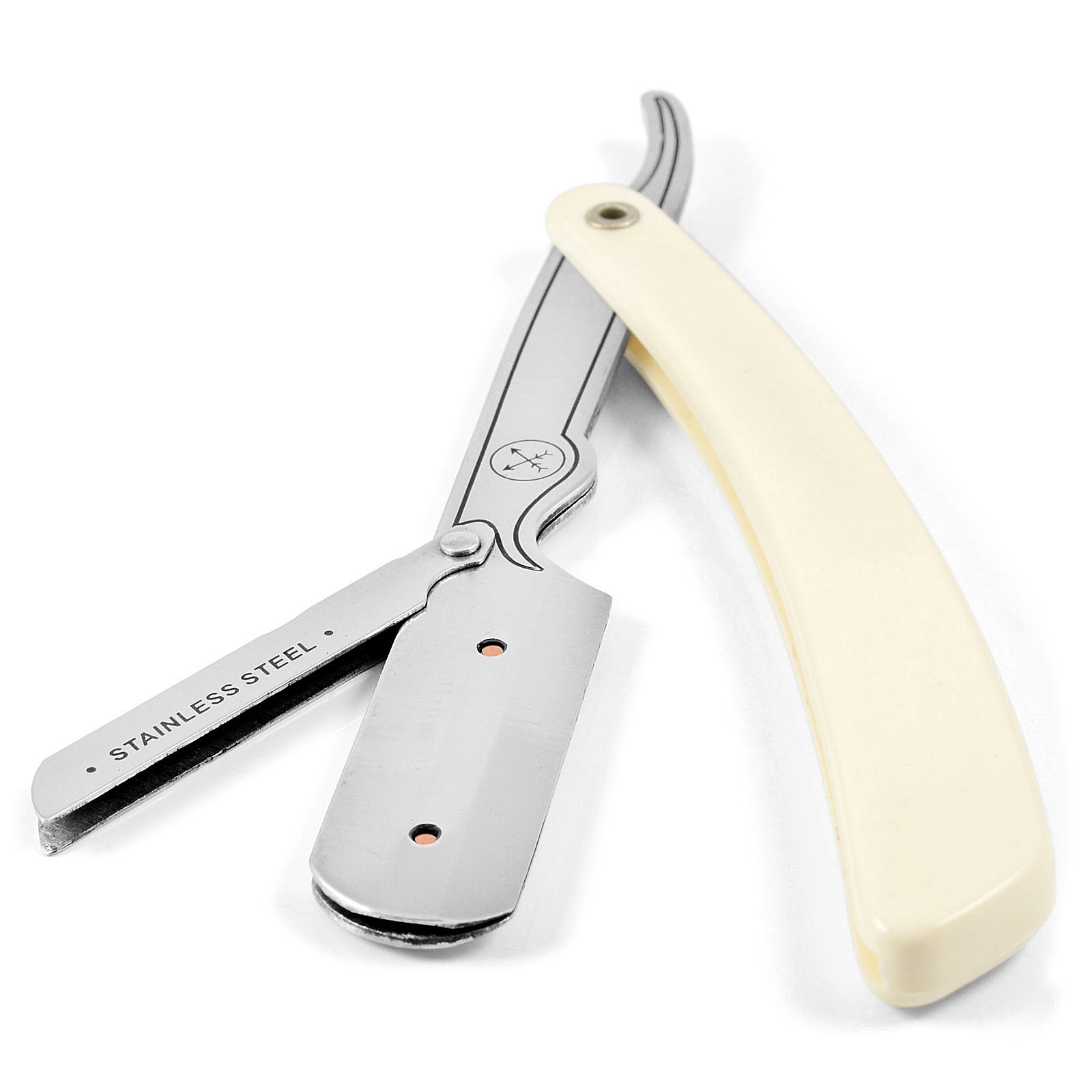 Cream Universal Straight Razor For Disposable Blades - 2
