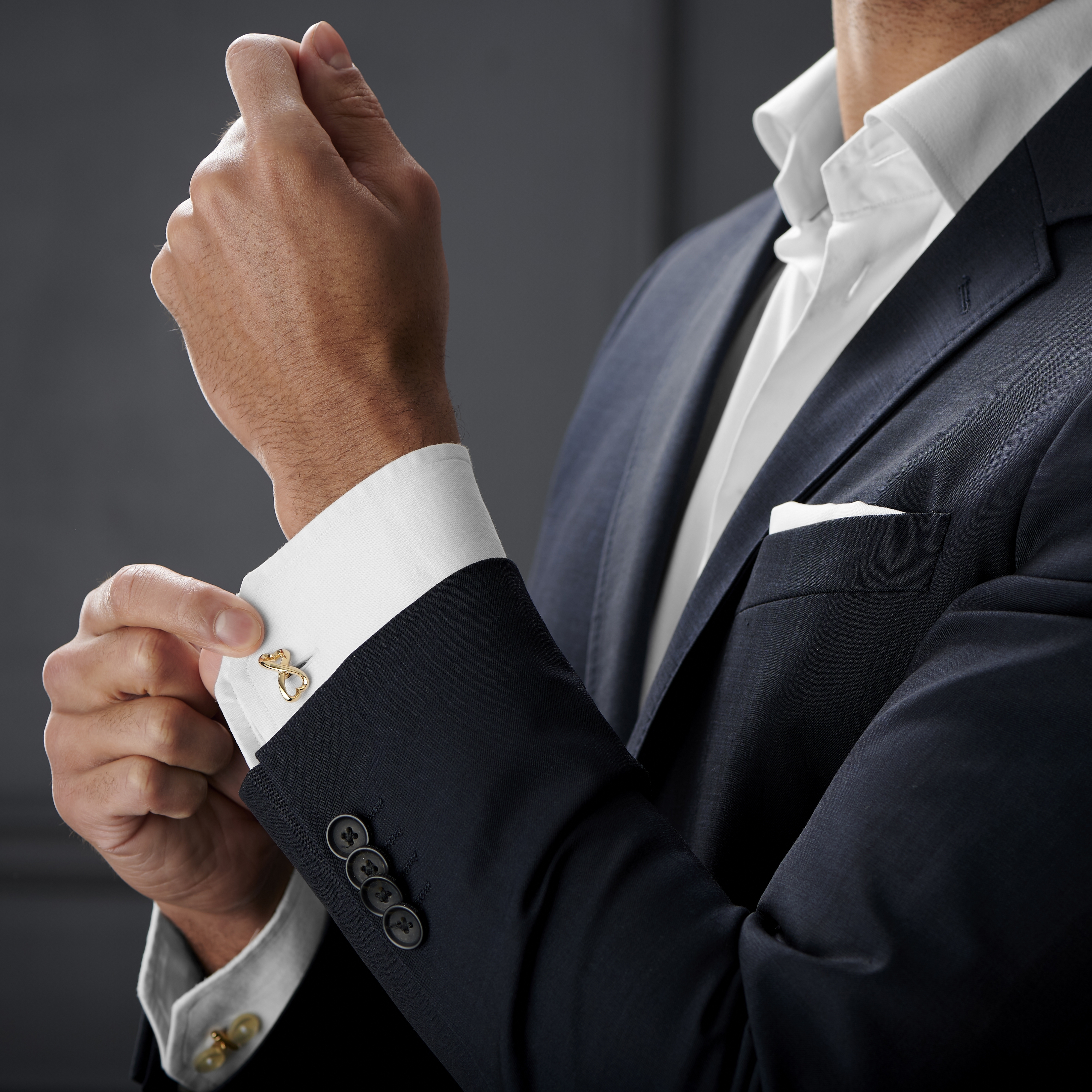 Manschettenknöpfe mit Herzen - 3