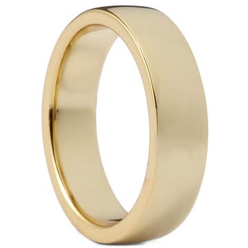Klassischer Dünner Vergoldenter 925er Silber Ring