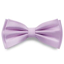 Light Violet Pre-Tied Herringbone Bow Tie