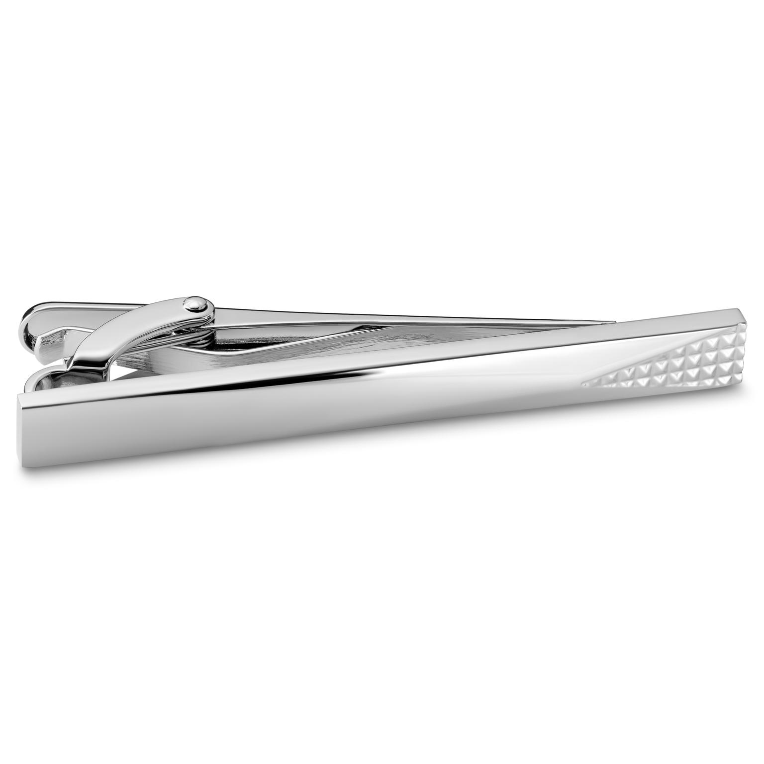 Pasador de corbata con diseño de diamante difuminado Pasador de corbata con diseño de diamante difuminado