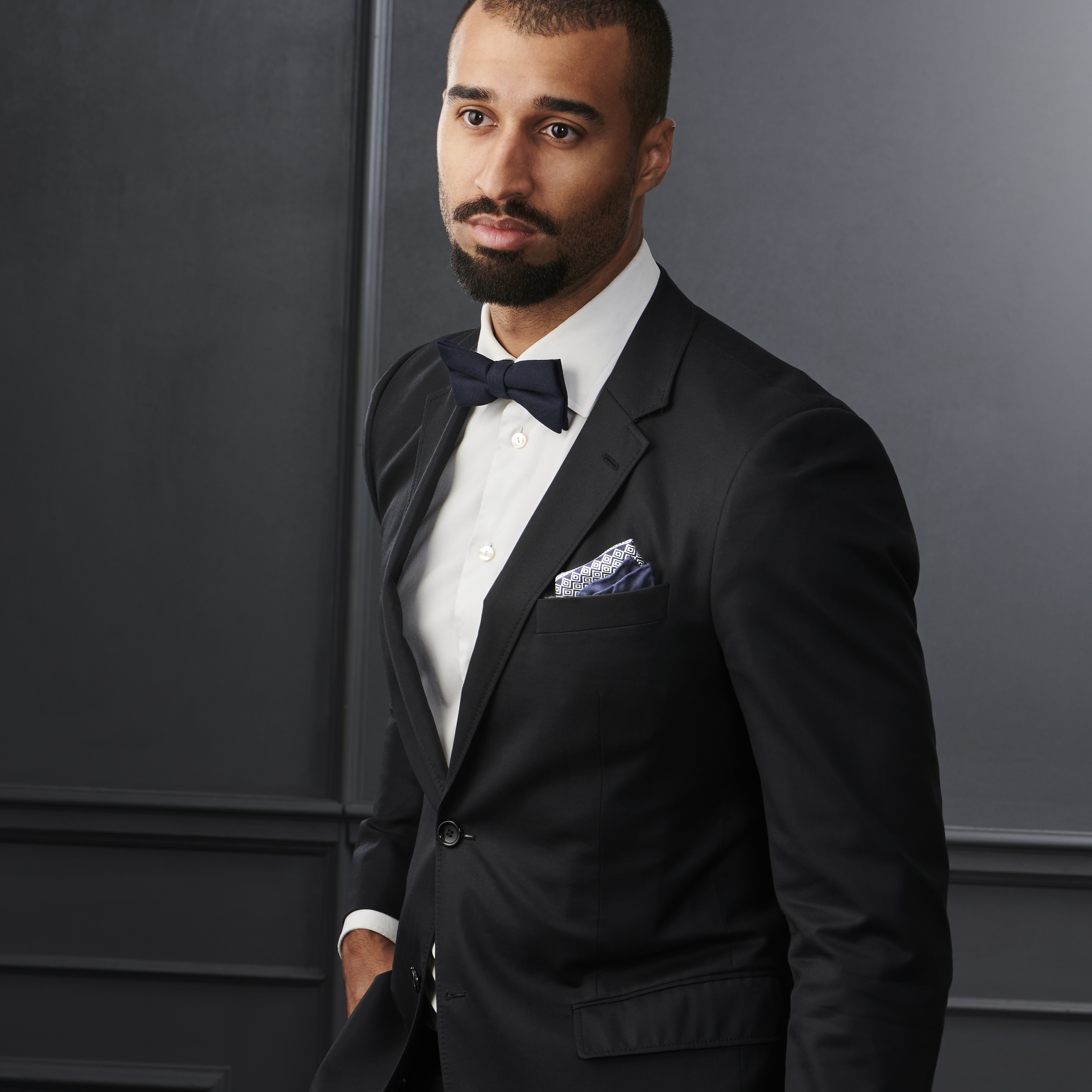 Fazzoletto da taschino Broox Brux in seta - 6