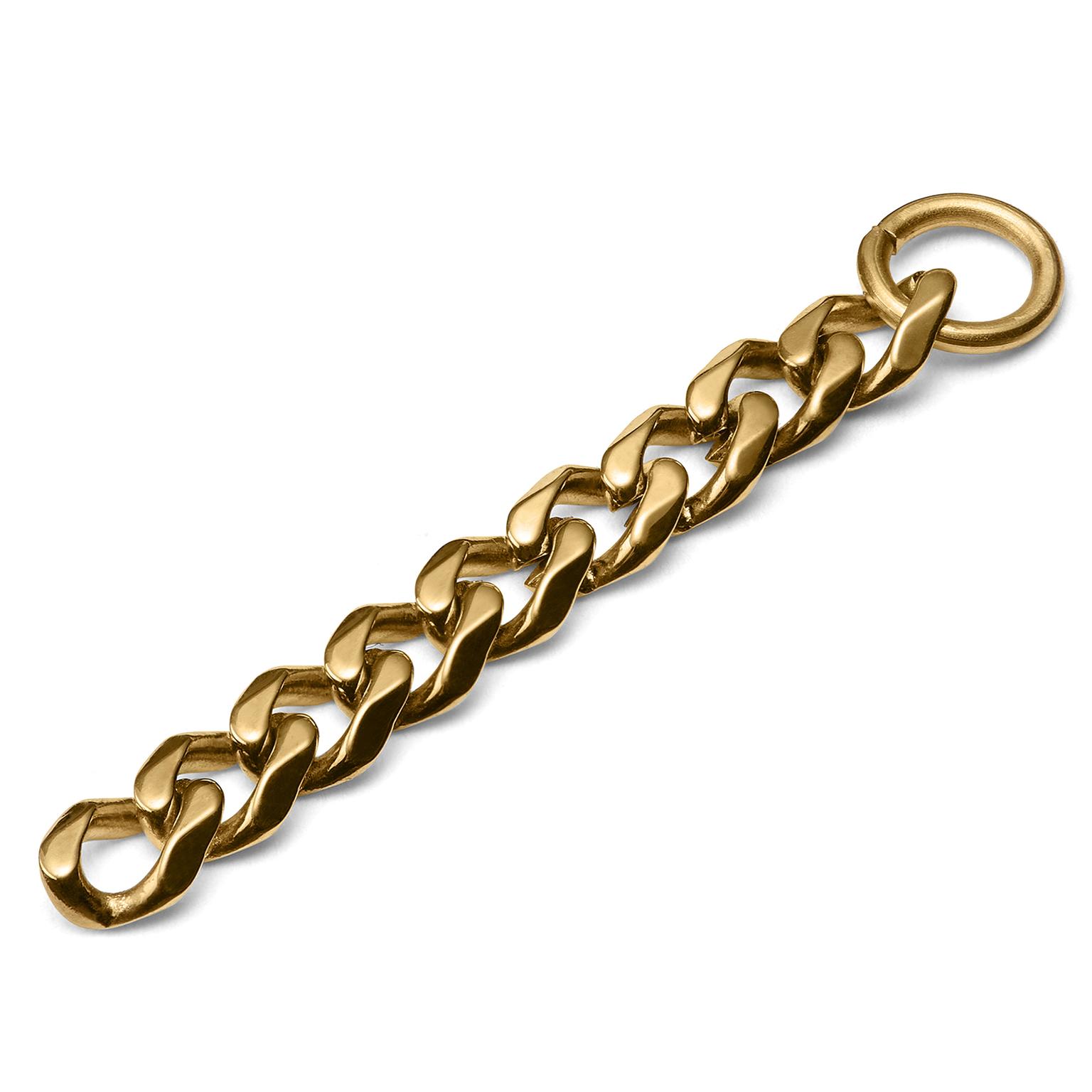 Stahl Kette Charm Goldfarben Stahl Kette Charm Goldfarben