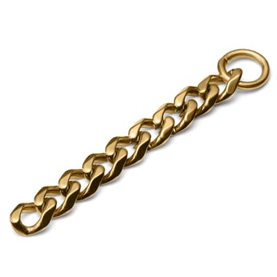 Gold-Tone Steel Chain Charm Gold-Tone Steel Chain Charm