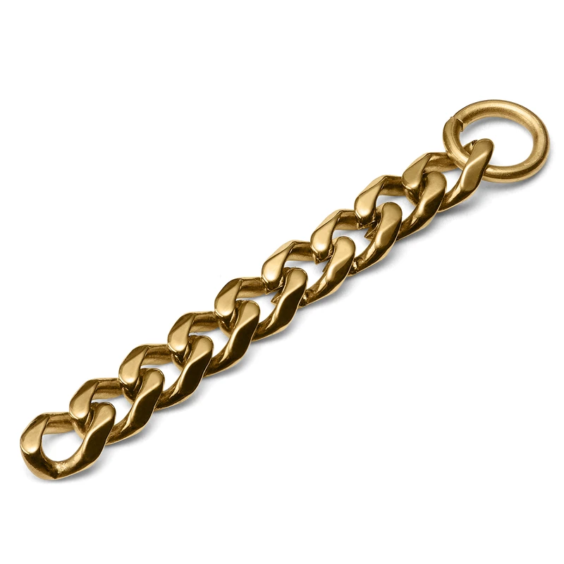 Stahl Kette Charm Goldfarben Stahl Kette Charm Goldfarben