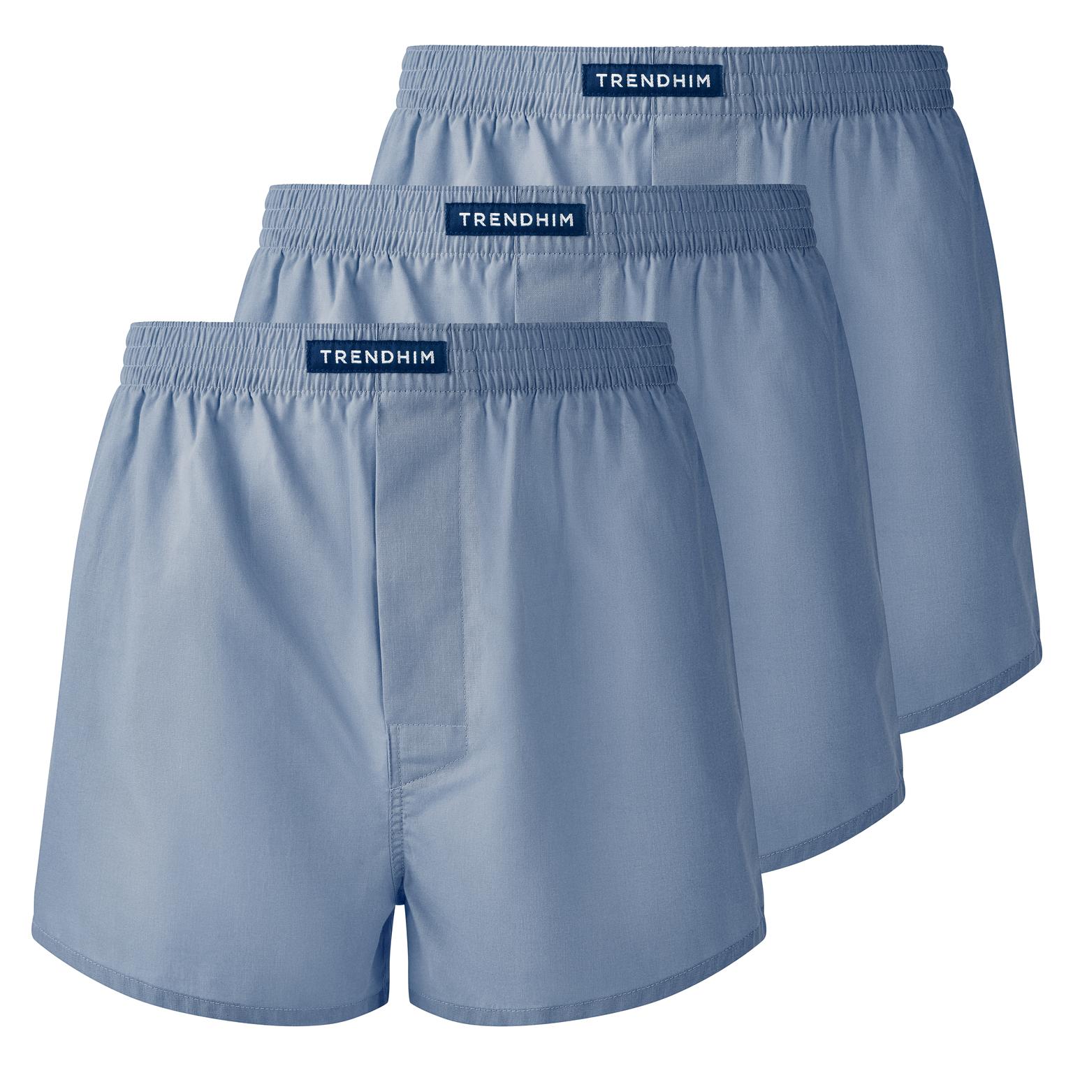 TrueFeel | Set de 3 boxeri din bumbac premium, cu croială lejeră, albastru deschis TrueFeel | Set de 3 boxeri din bumbac premium, cu croială lejeră, albastru deschis