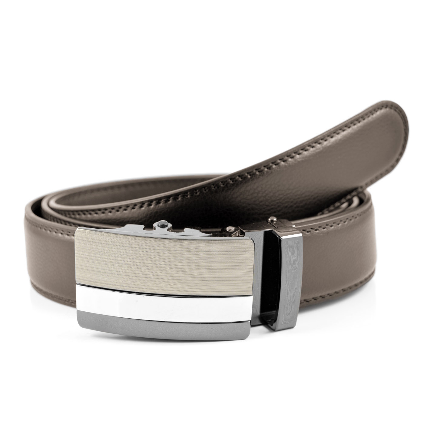 Klasyczny brązowy pasek automatyczny Shin - 1