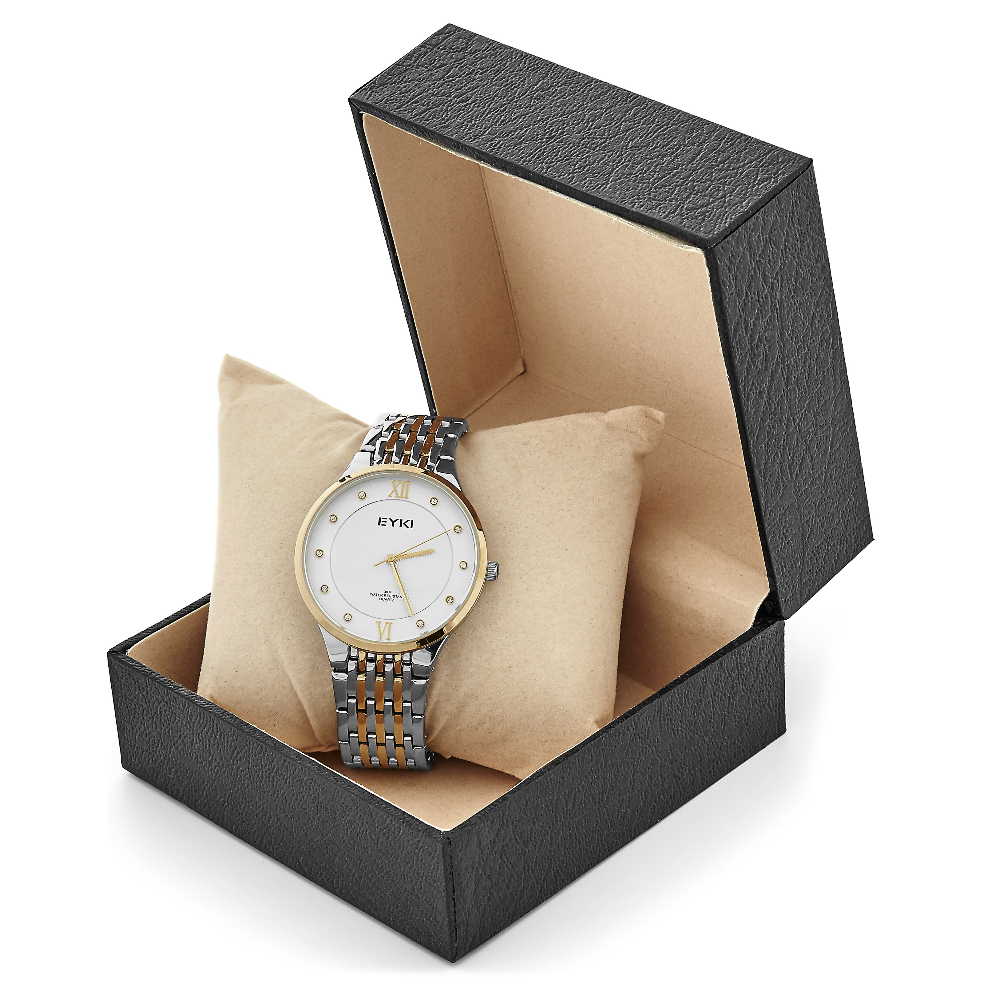 Λευκό / Χρυσό Ρολόι Elegance - 4