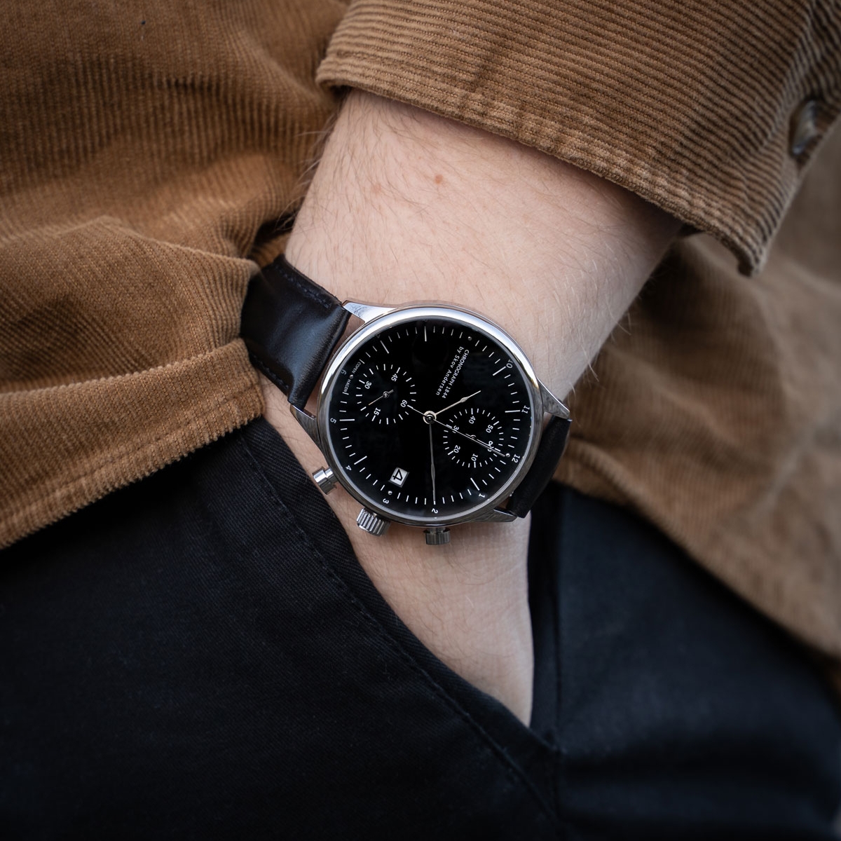 1844 Chronograph | Steel & Black - 3
