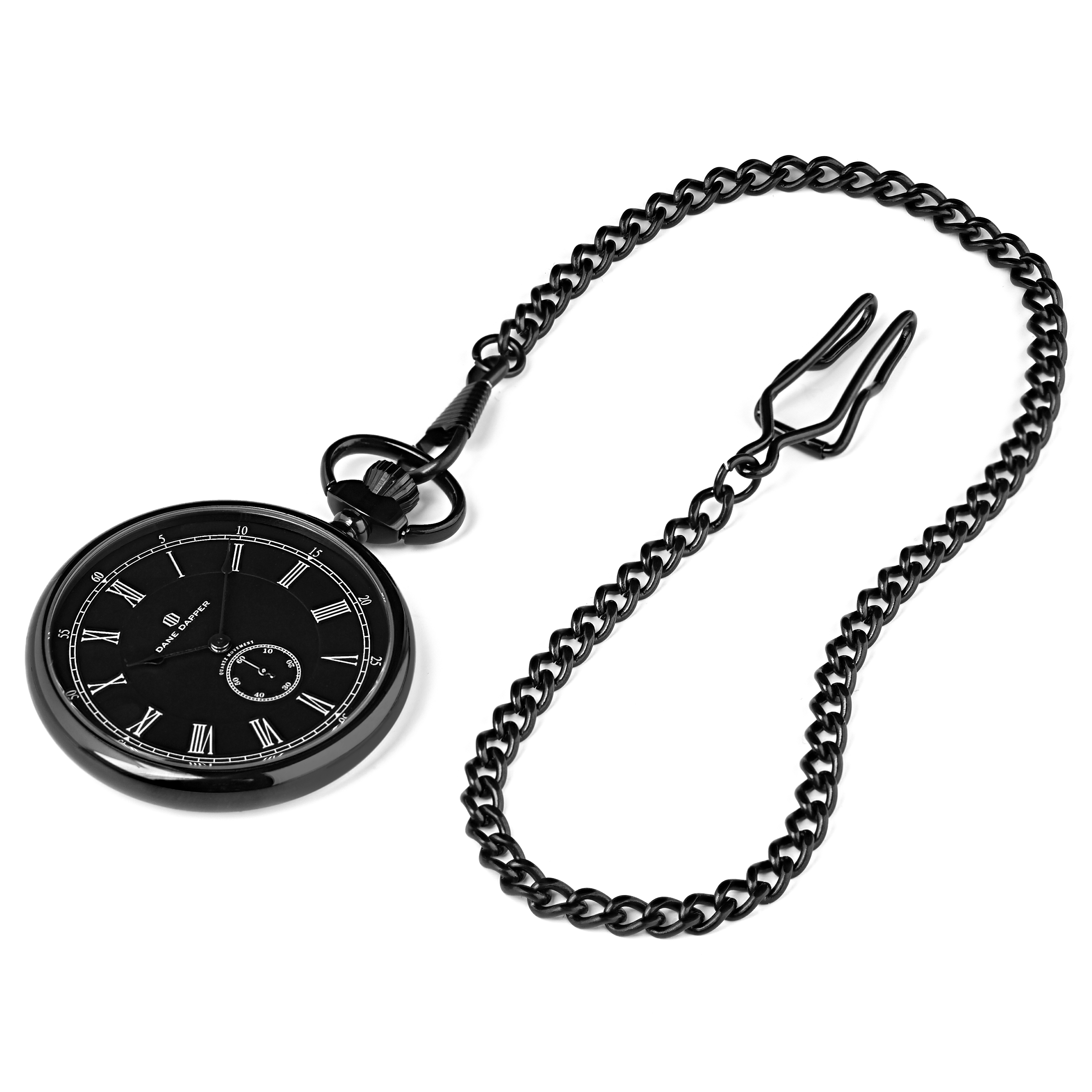 Black & Black Time Keeper Pocket Watch - 1