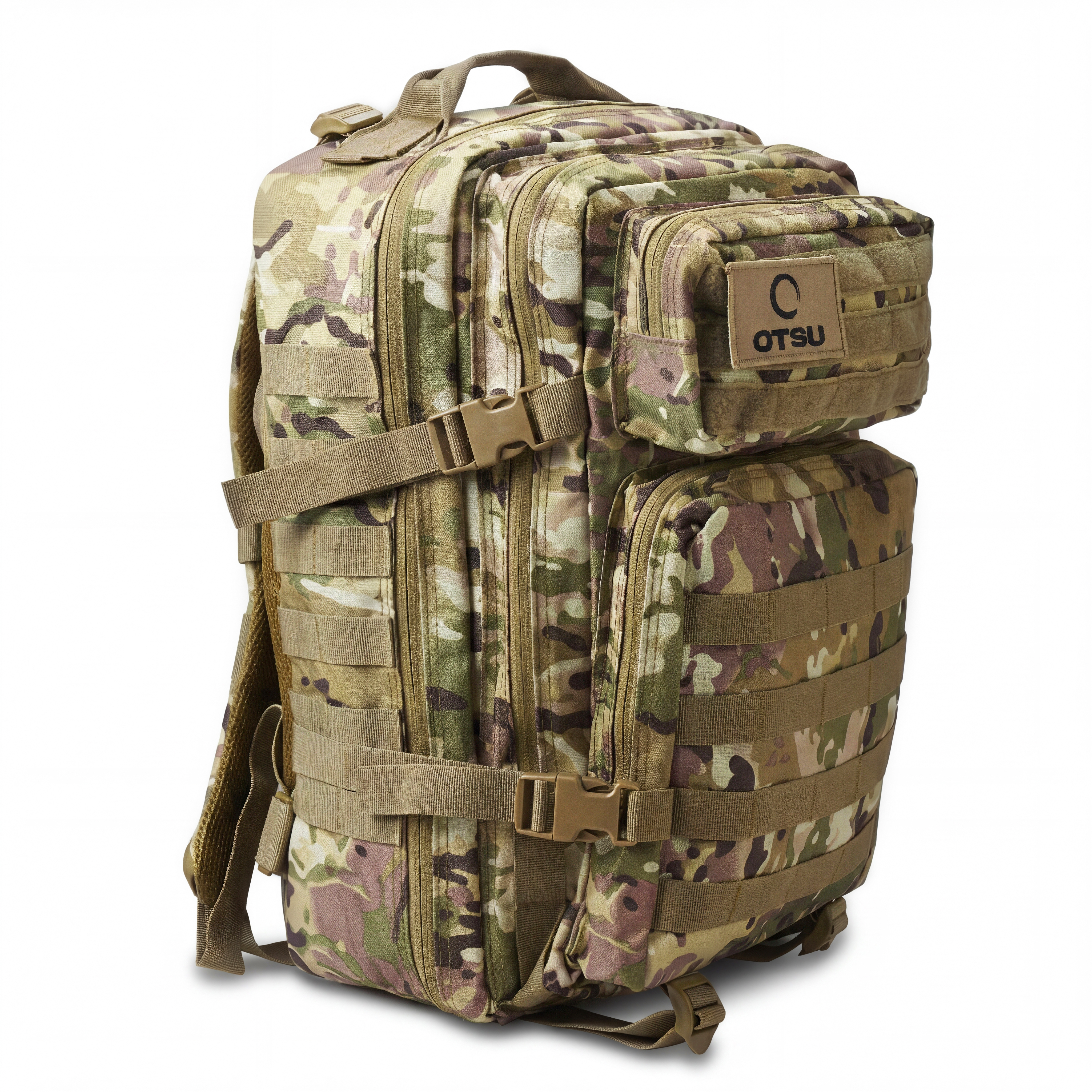 Expedition | Camouflagefarbener taktischer Rucksack mit 40 L Volumen und Patch-Fläche - 2
