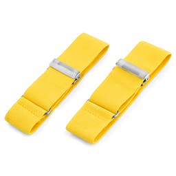 Široké žluté pásky na rukávy