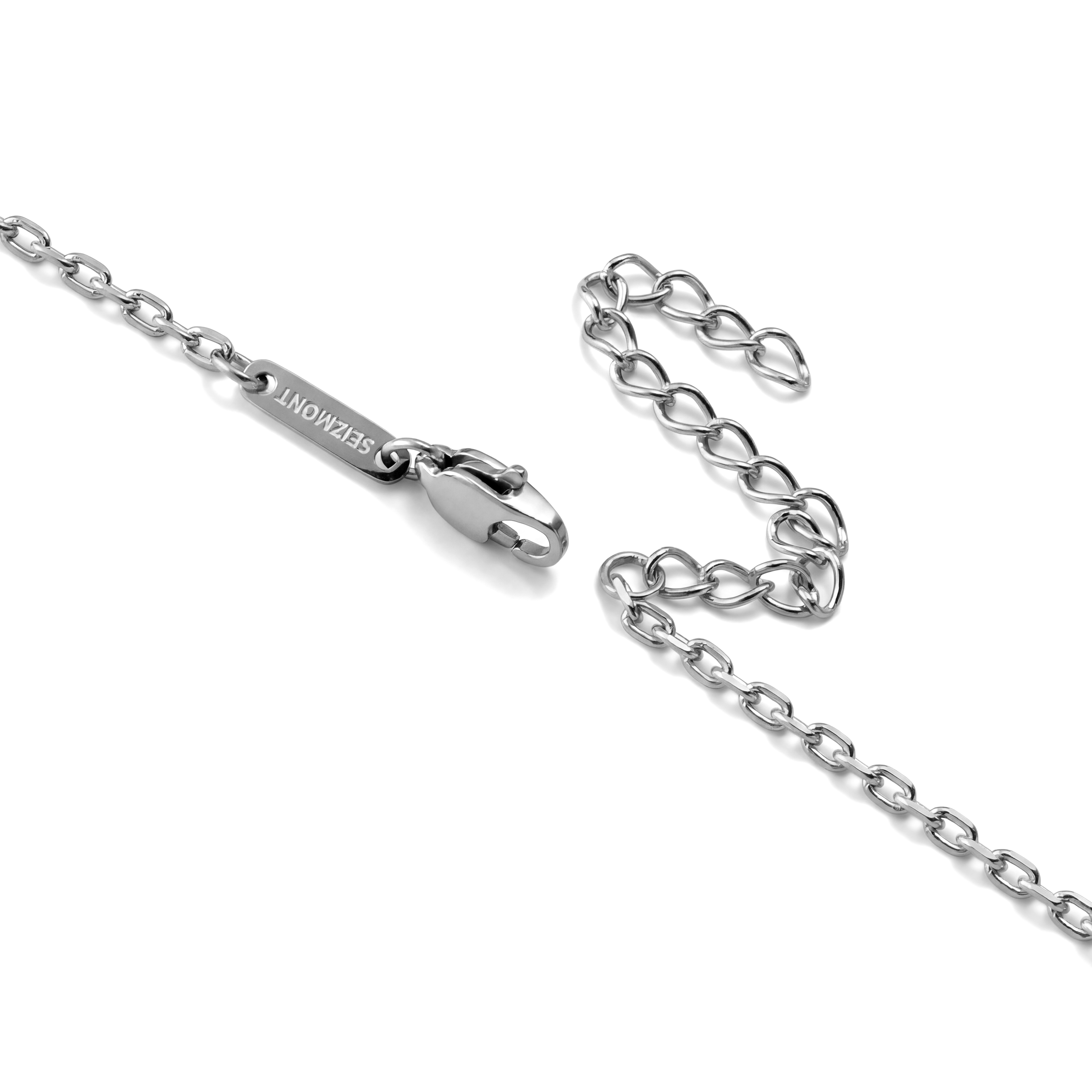 New Classics | Sølvtonet Rustfrit Stål Kors Halskæde - 2 mm - 4