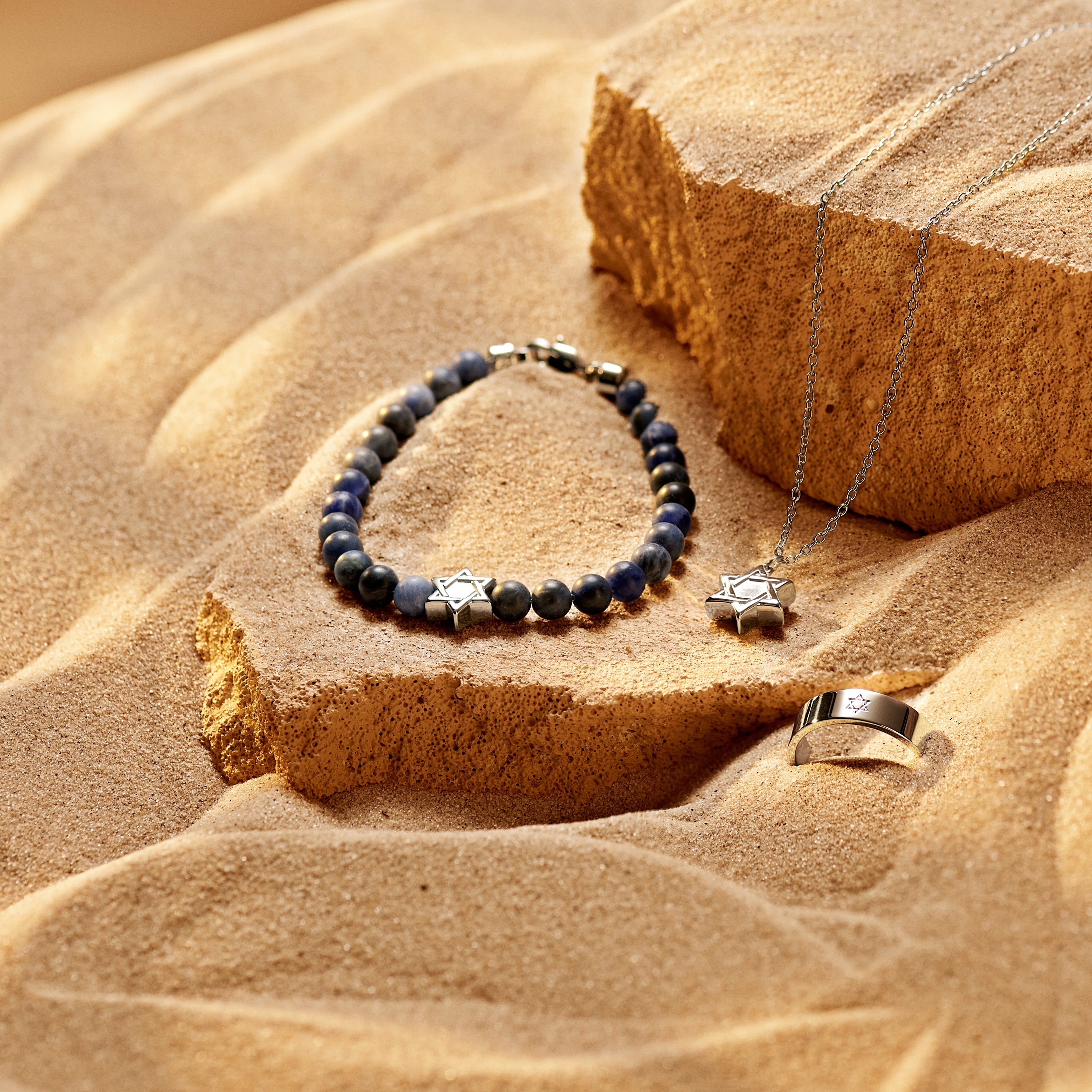 Unity | Lapis Lazuli-armband med Davidsstjärna - 3