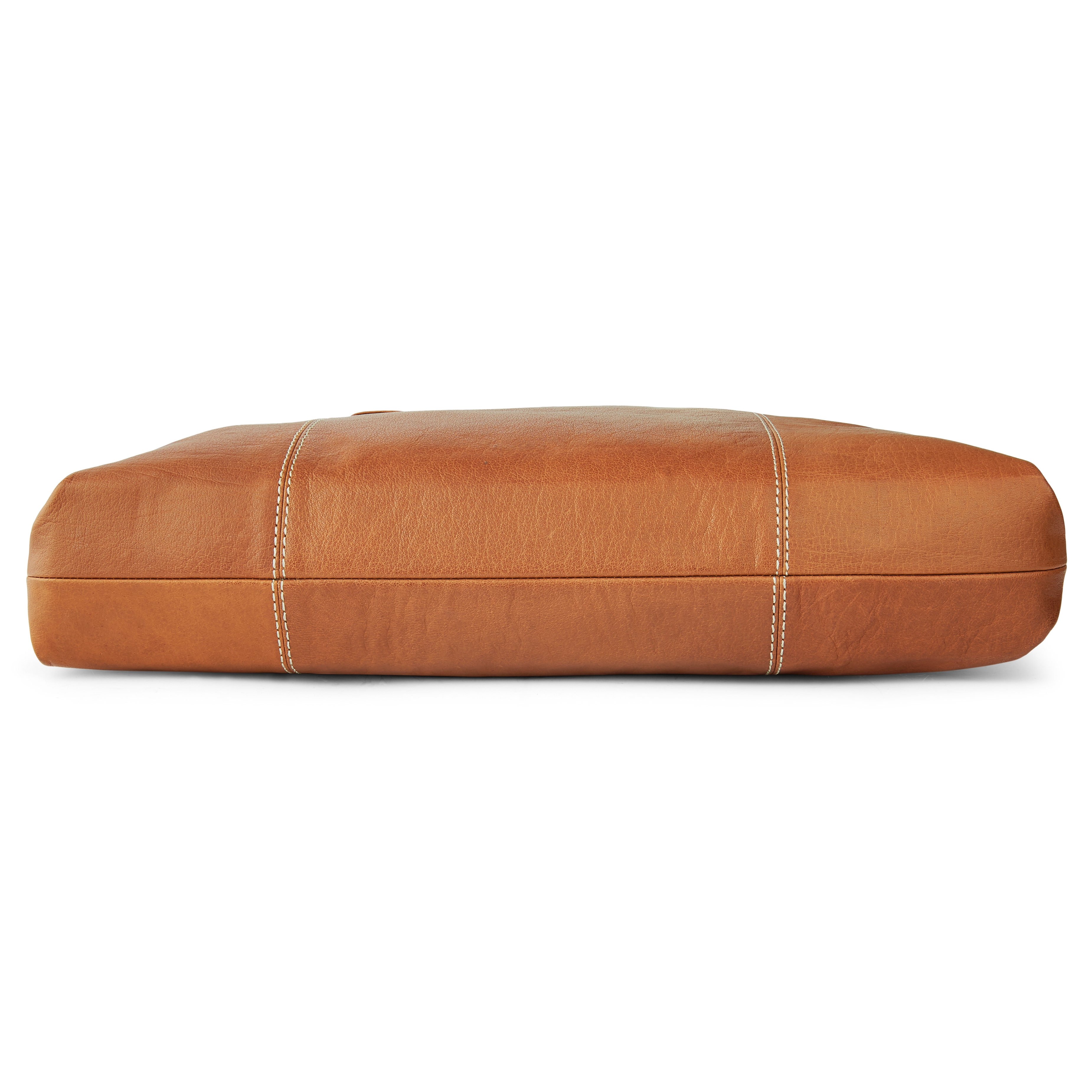 Oxford Klassisk Lysebrun Skulderveske av Skinn - 5