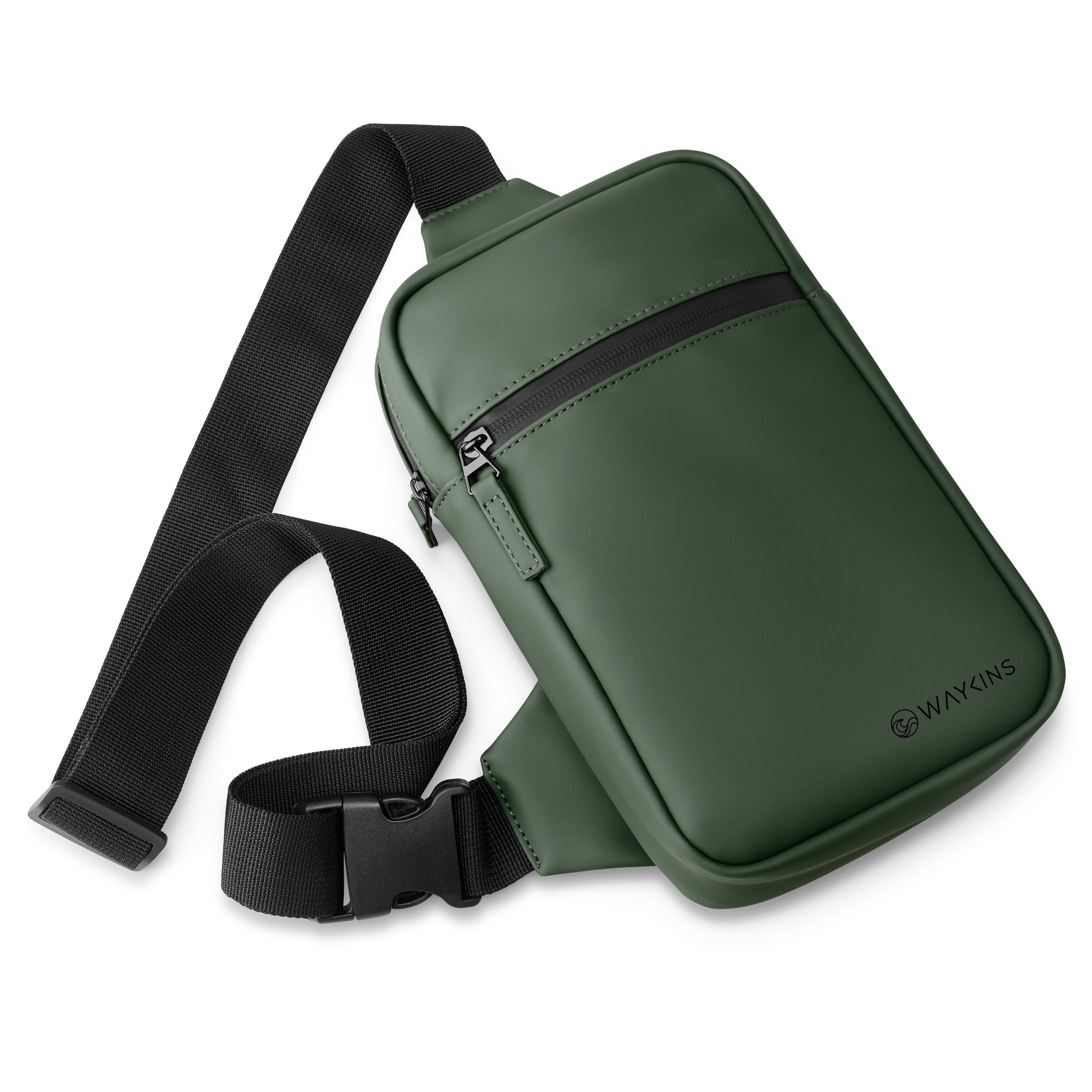 Horizon | Army Green Water Resistant Shoulder Bag - 6