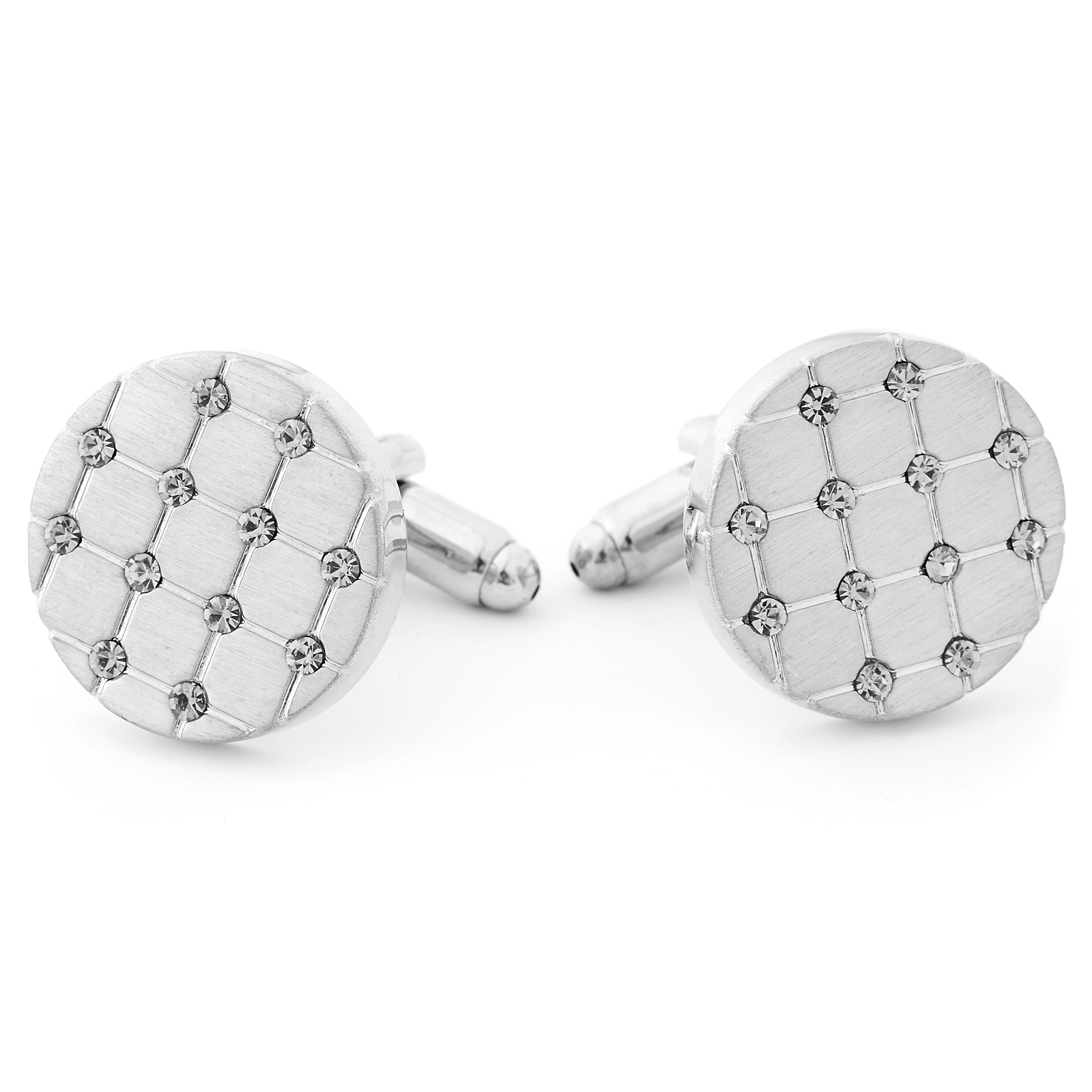 Grid Zirconia Cufflinks - 1