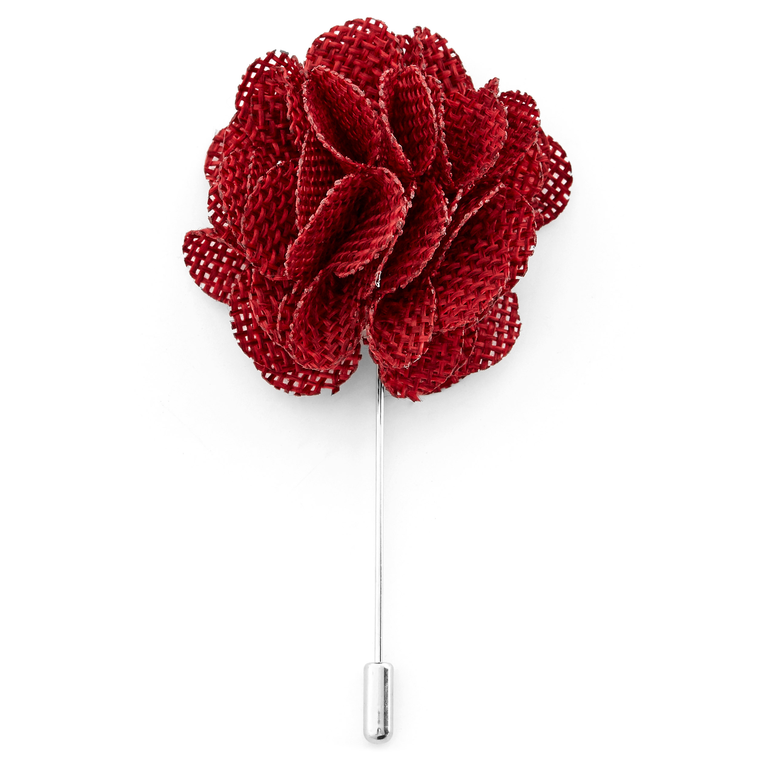 Mörkröd Blomma Kavajnål - 1