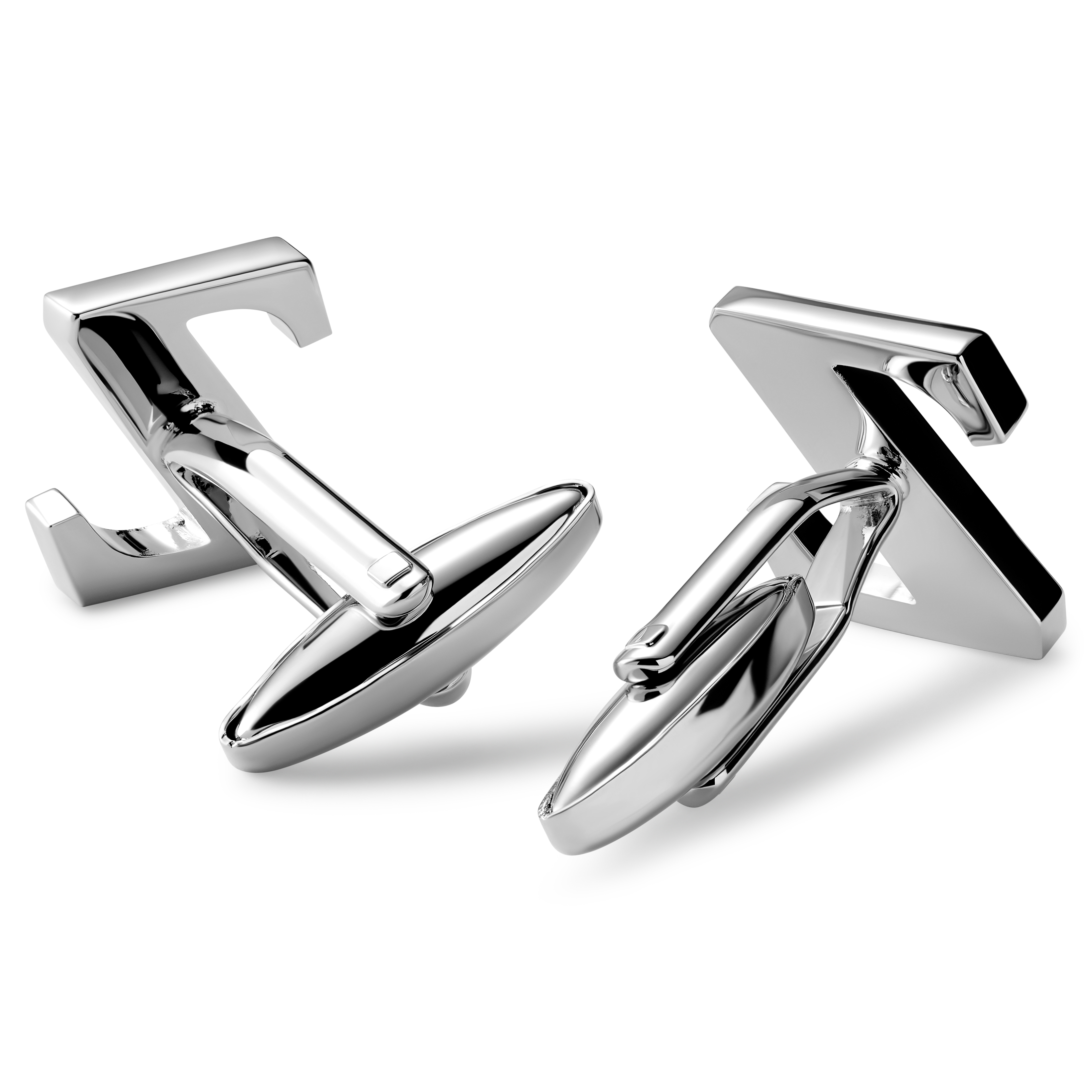 Ezüst tónusú Z betűs mandzsettagomb - 2