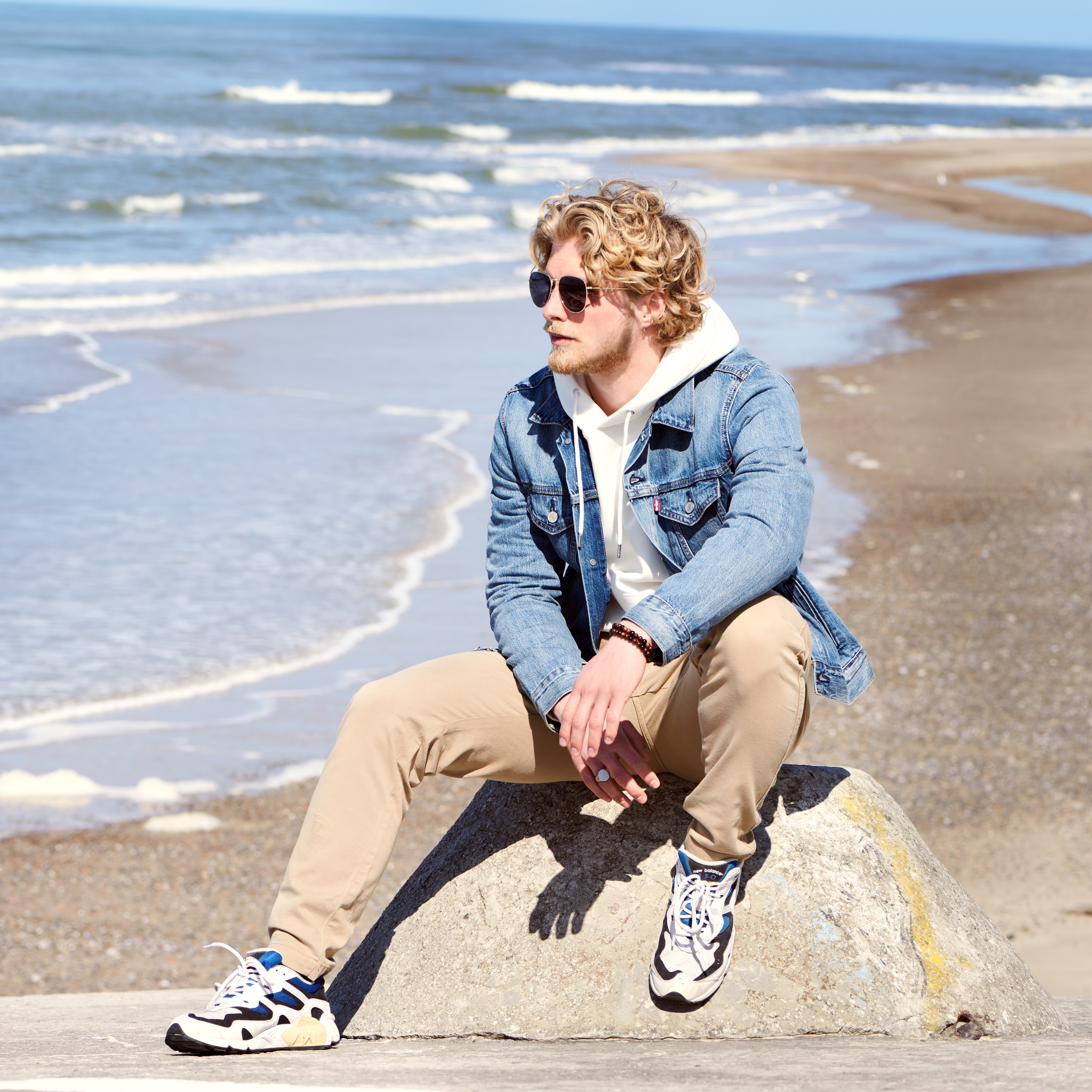 Wells Thea Goudkleurige & Grijze Pilotenzonnebril - 5