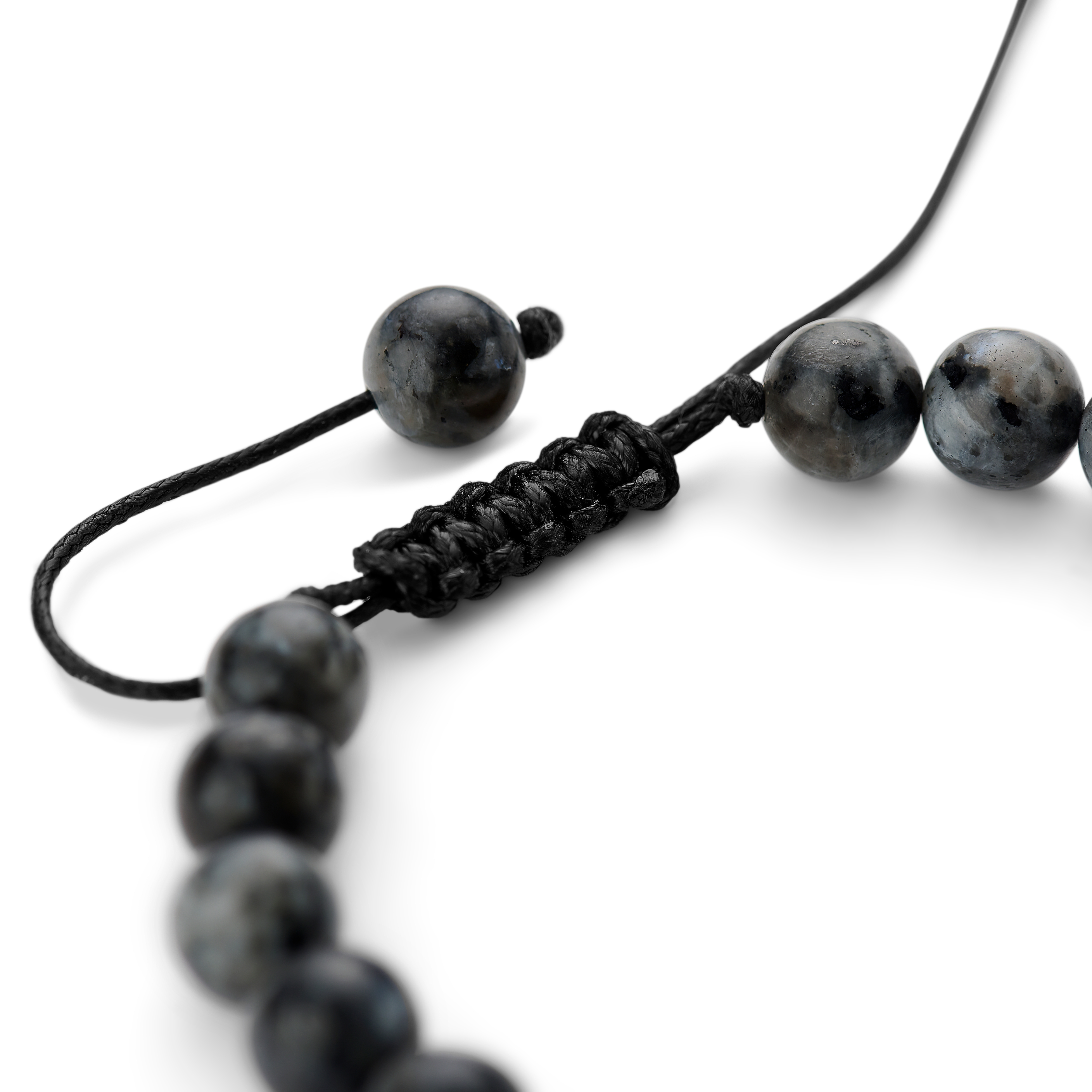 Juego de Pulseras con Cuentas de Ónix Negro, Obsidiana Copo de Nieve, Hematita y Circonita - 4