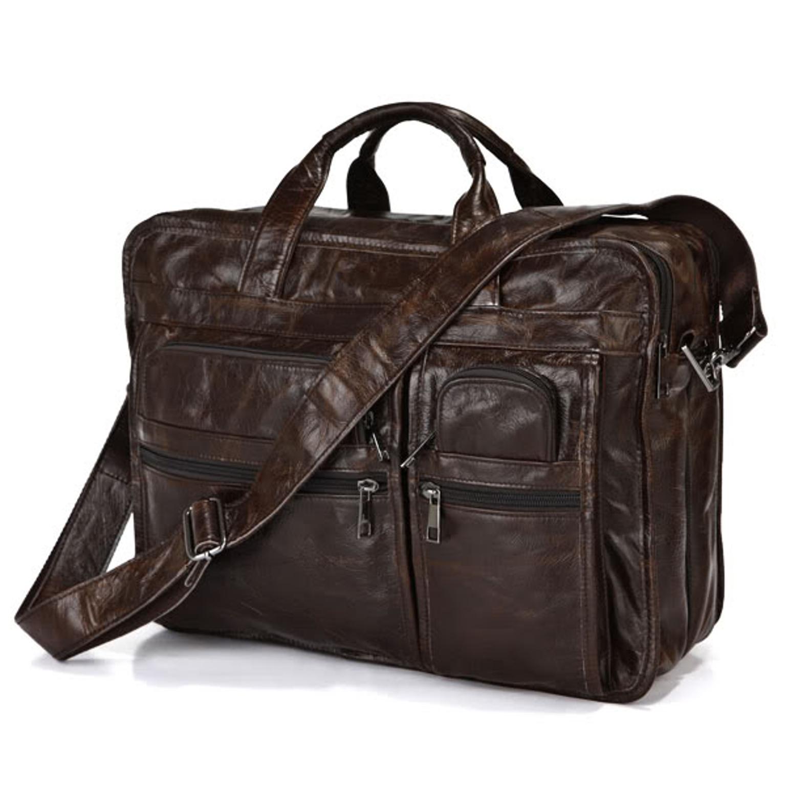 Sac en cuir cognac Topline Sac en cuir cognac Topline