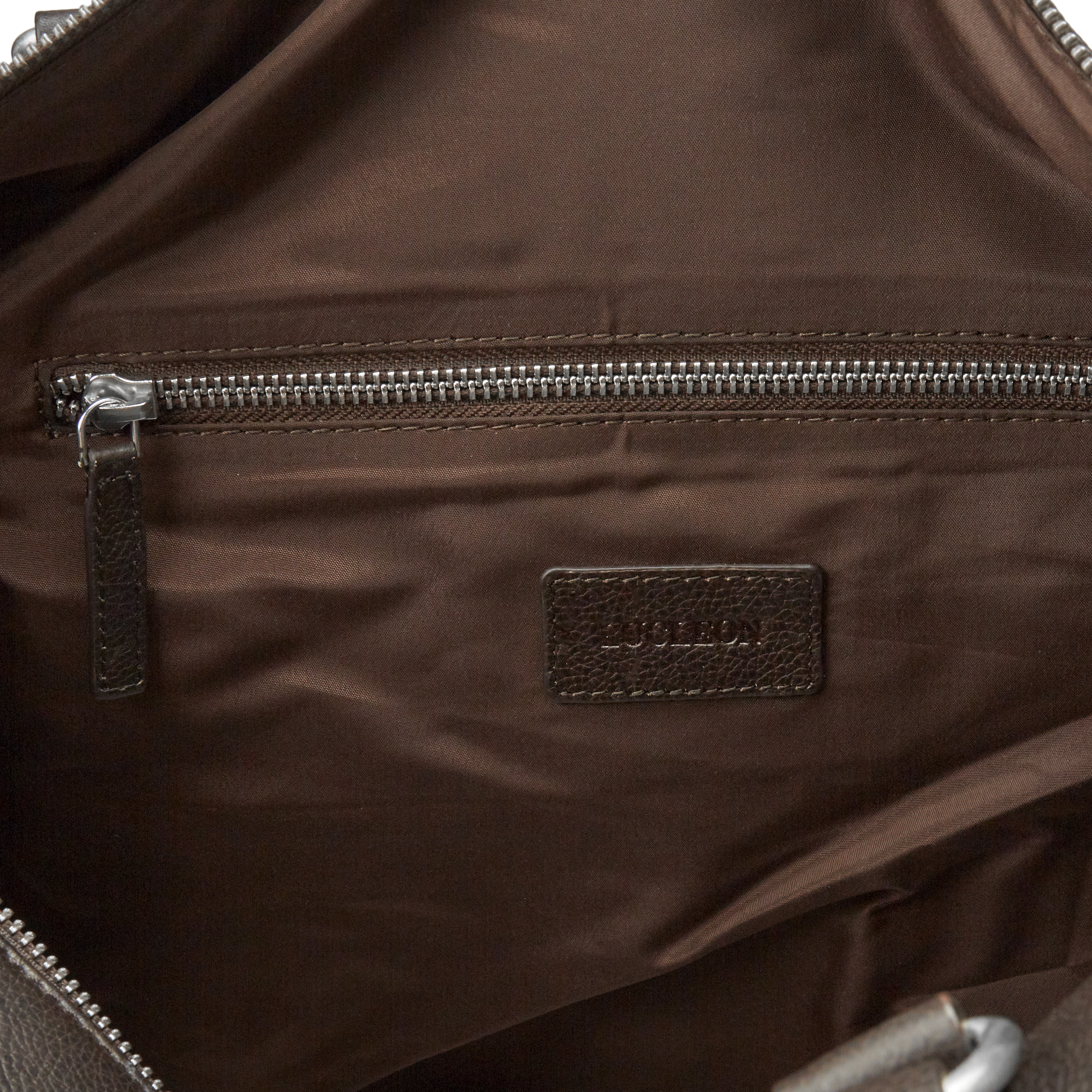 Sean Dunkelbraune Leder Wochenendtasche - 13