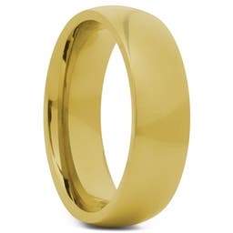 6 mm Gold-Tone Simple Ring