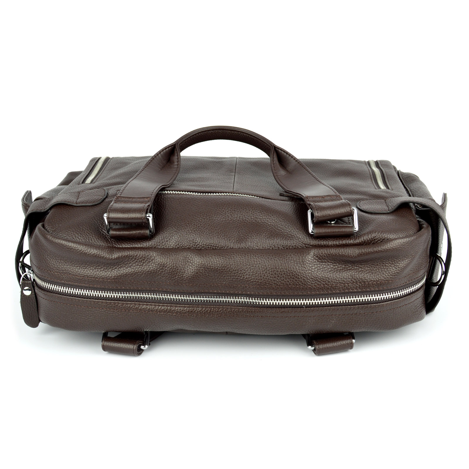 Bolsa de cuero marrón exclusivo VT - 9