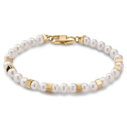 Ocata | Bracelet de perles doré