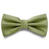 Light Green Pre-Tied Grosgrain Bow Tie
