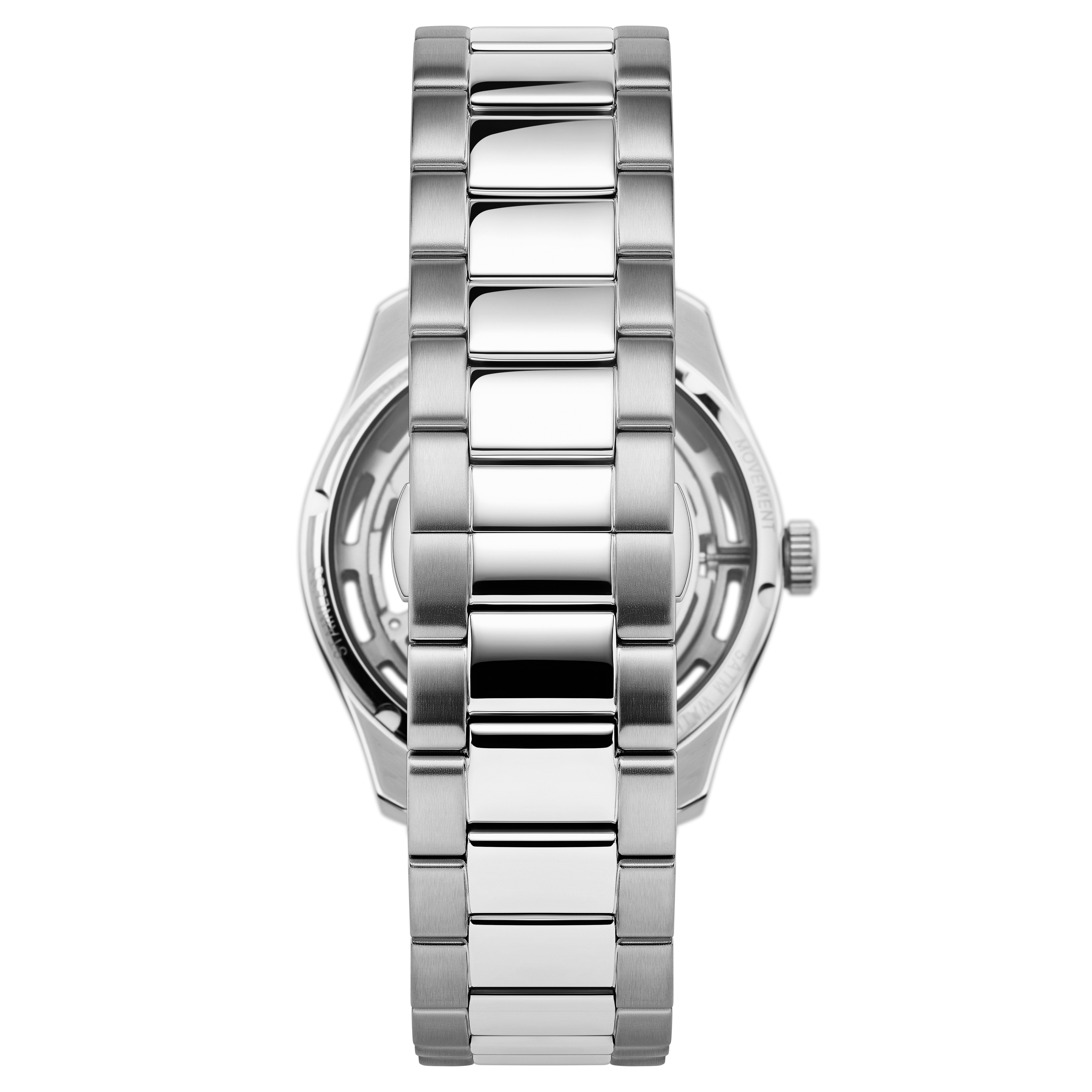 Motus | Silver-Tone Stainless Steel Automatic Skeleton Watch - 4
