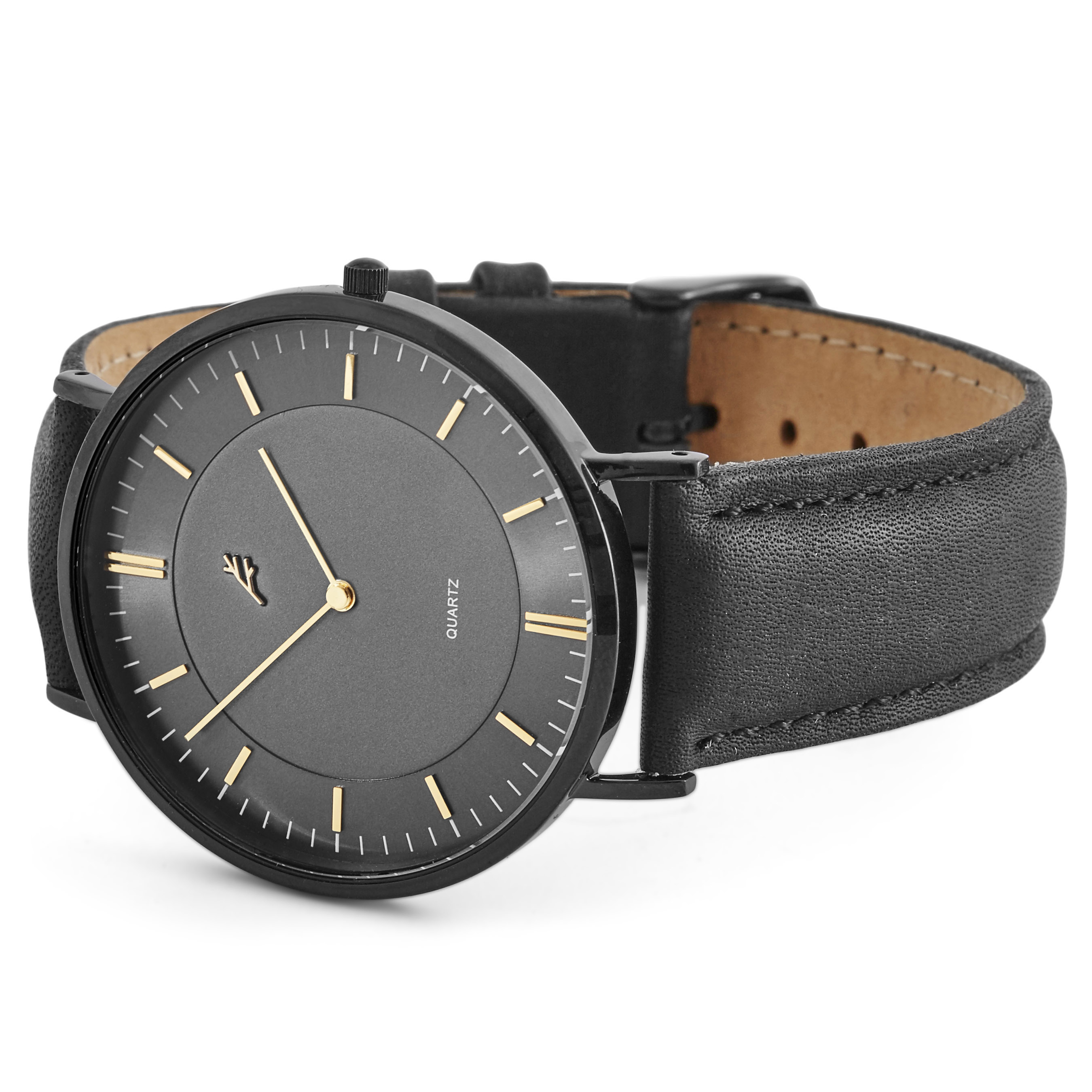 Black & Gold Nivil Watch - 3