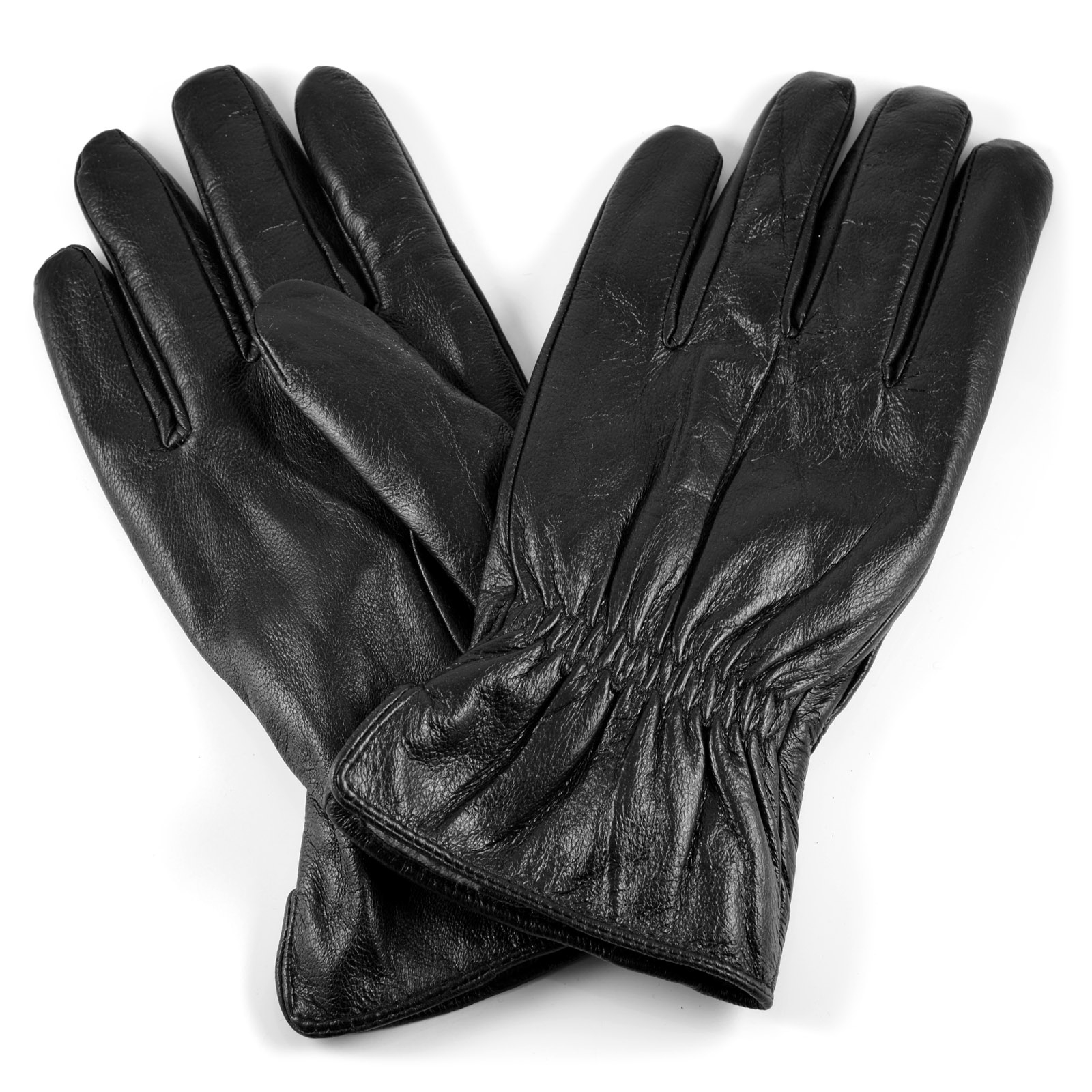 Ratom Black Leather Gloves - 1