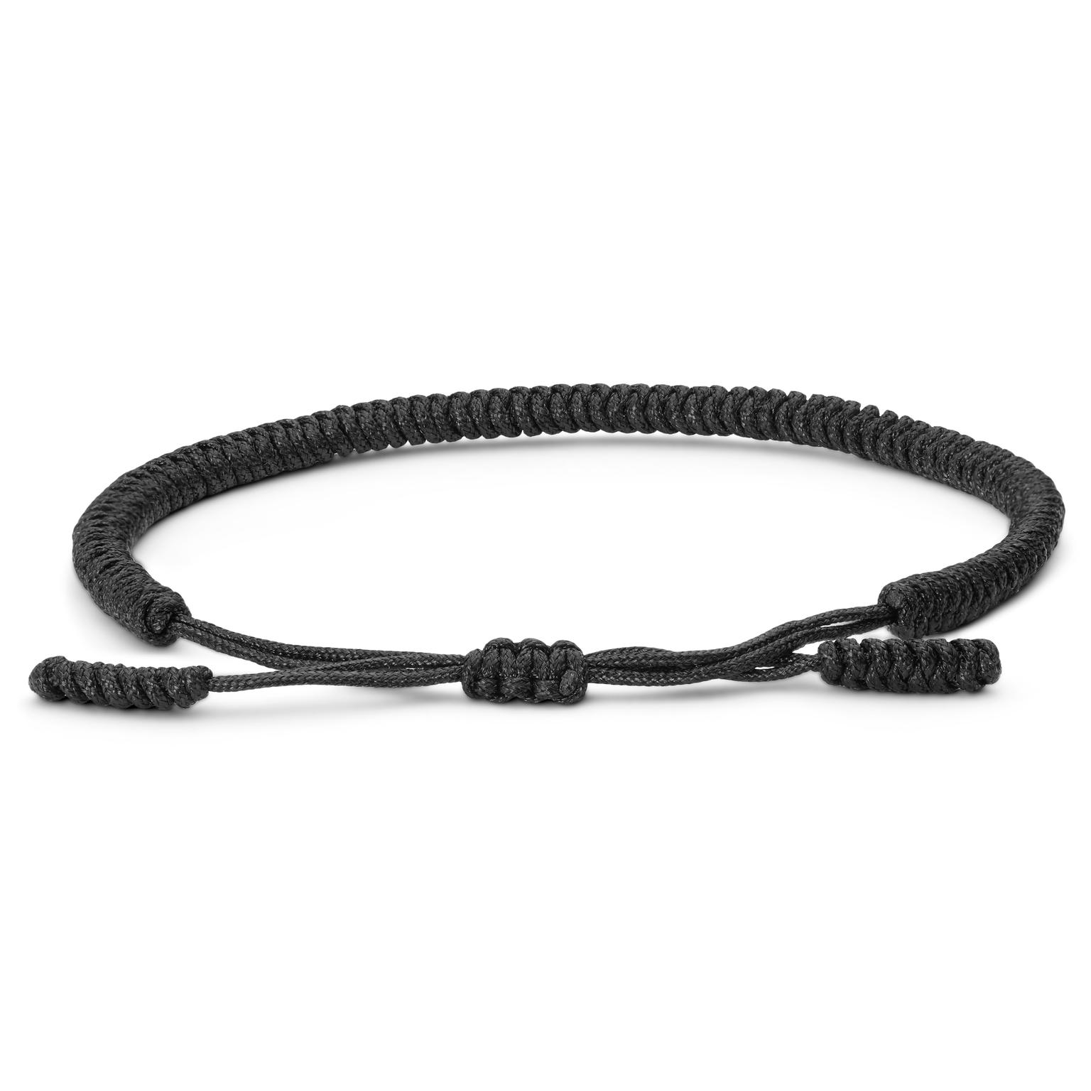 Whit Svart Armbånd med Lykkeknute Whit Svart Armbånd med Lykkeknute