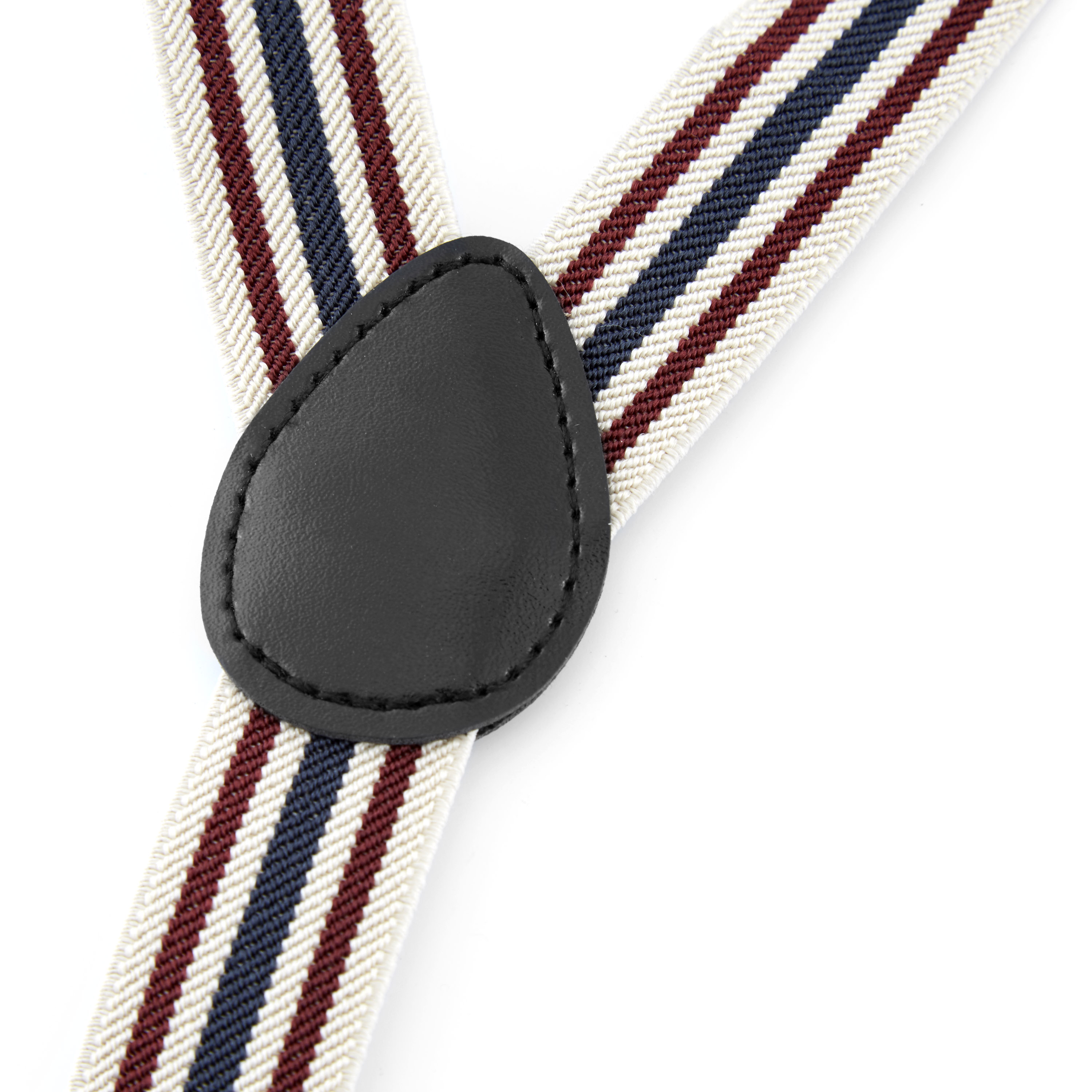 Røde-, Kremhvite- og Blåstripede Bukseseler - 3