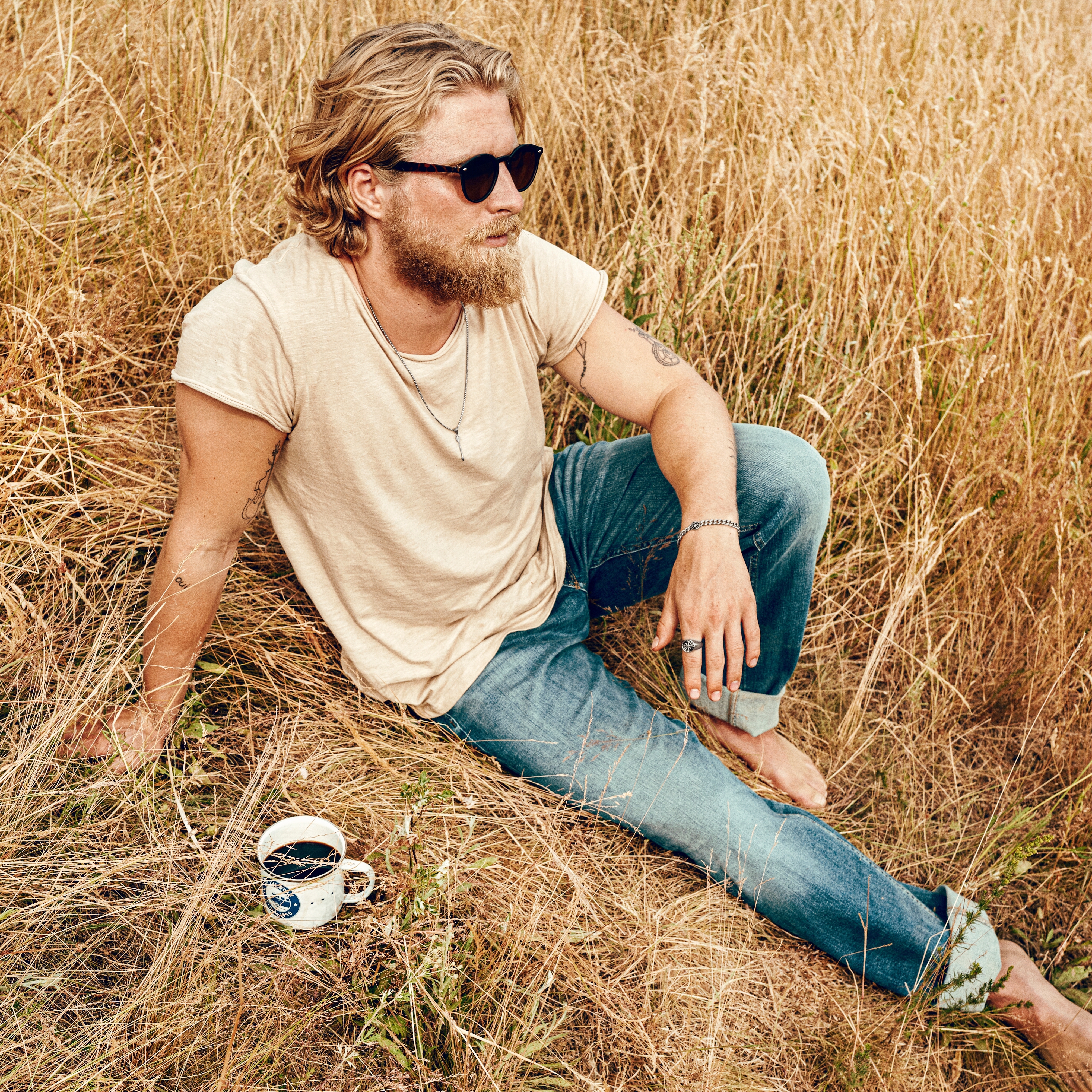 Atlas | Сребриста стоманена гривна със Северна звезда - 5