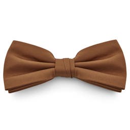 XL Light Brown Basic Pre-Tied Bow Tie