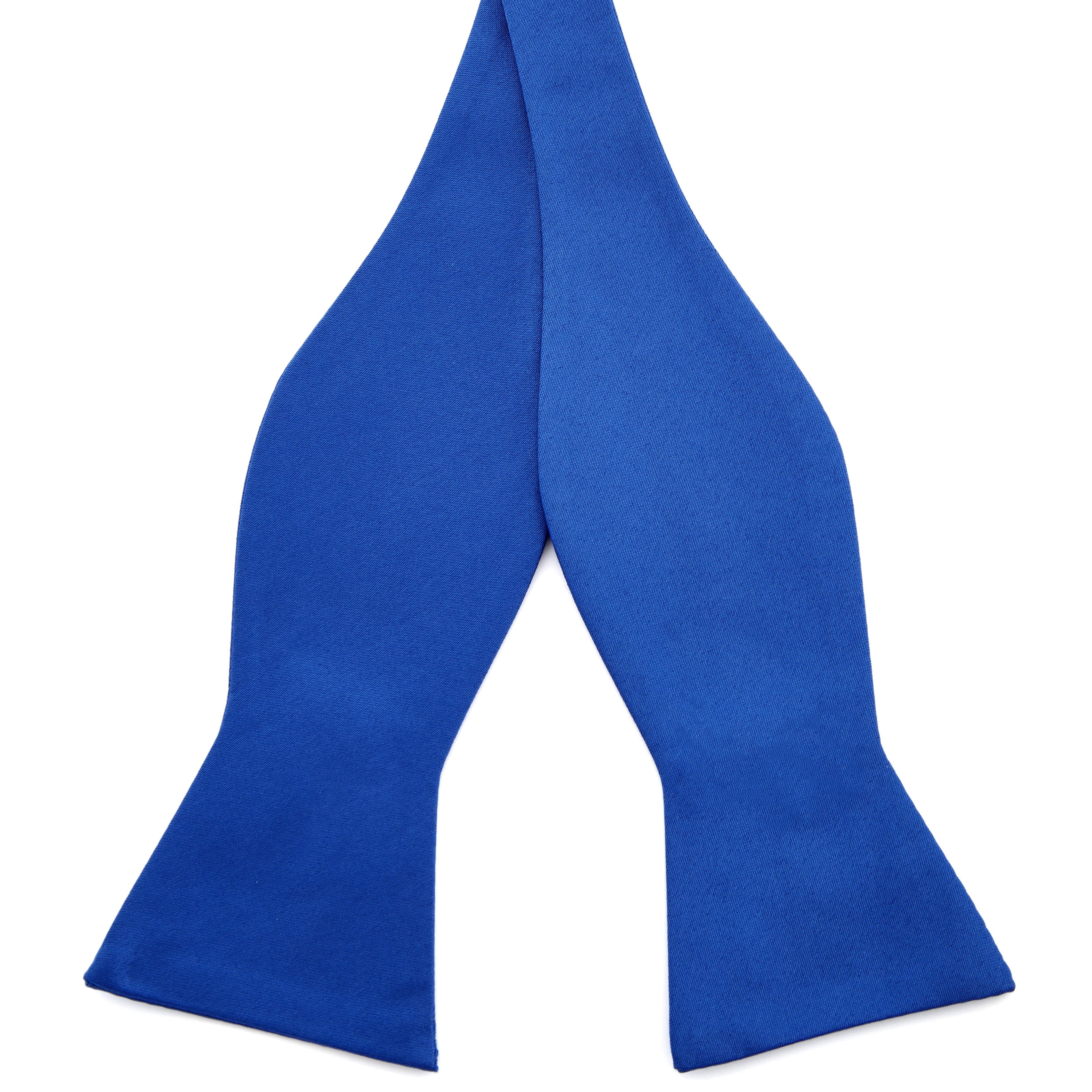Neon Blue Basic Self-Tie Bow Tie