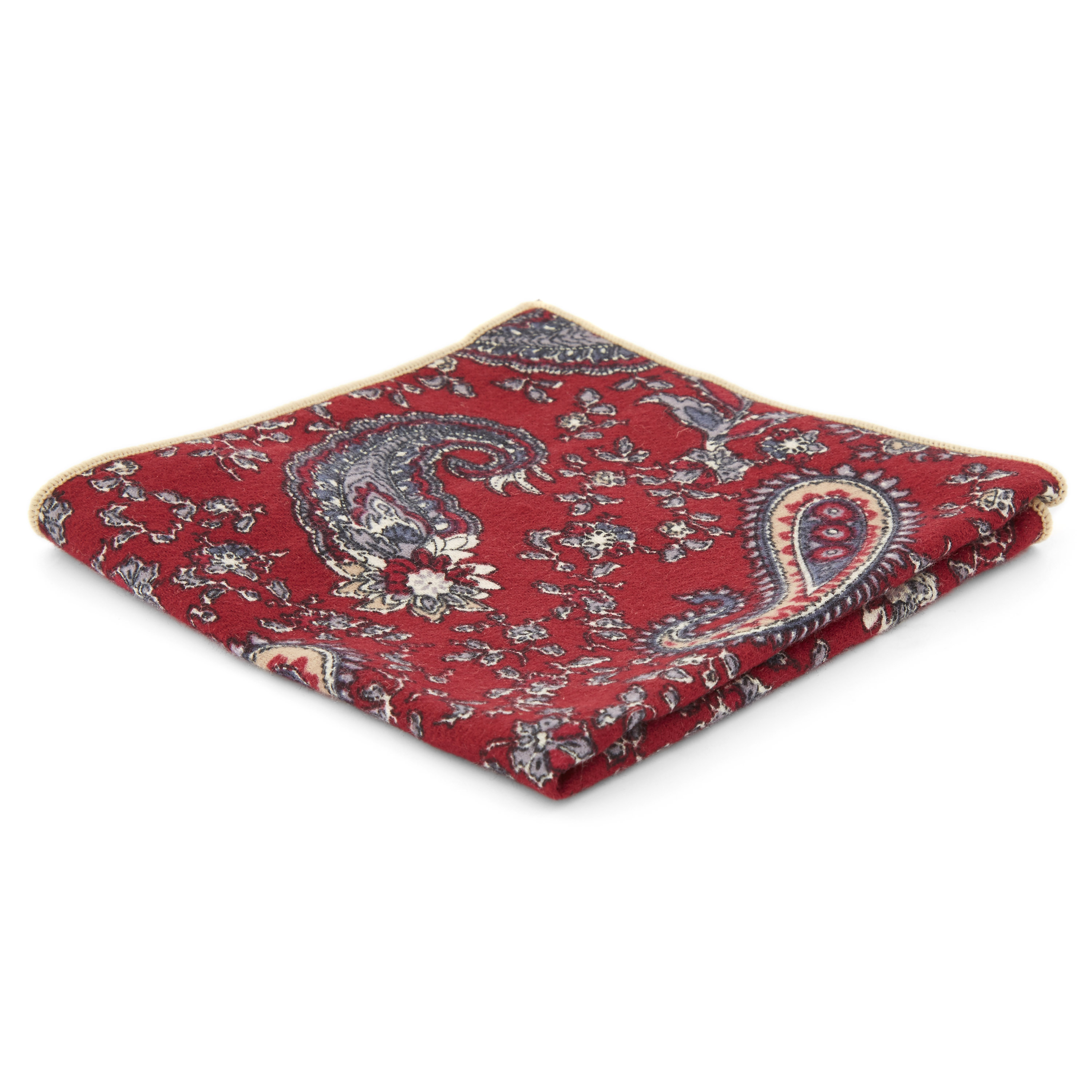 Sarkans peislija raksta kabatas lakatiņš - 1