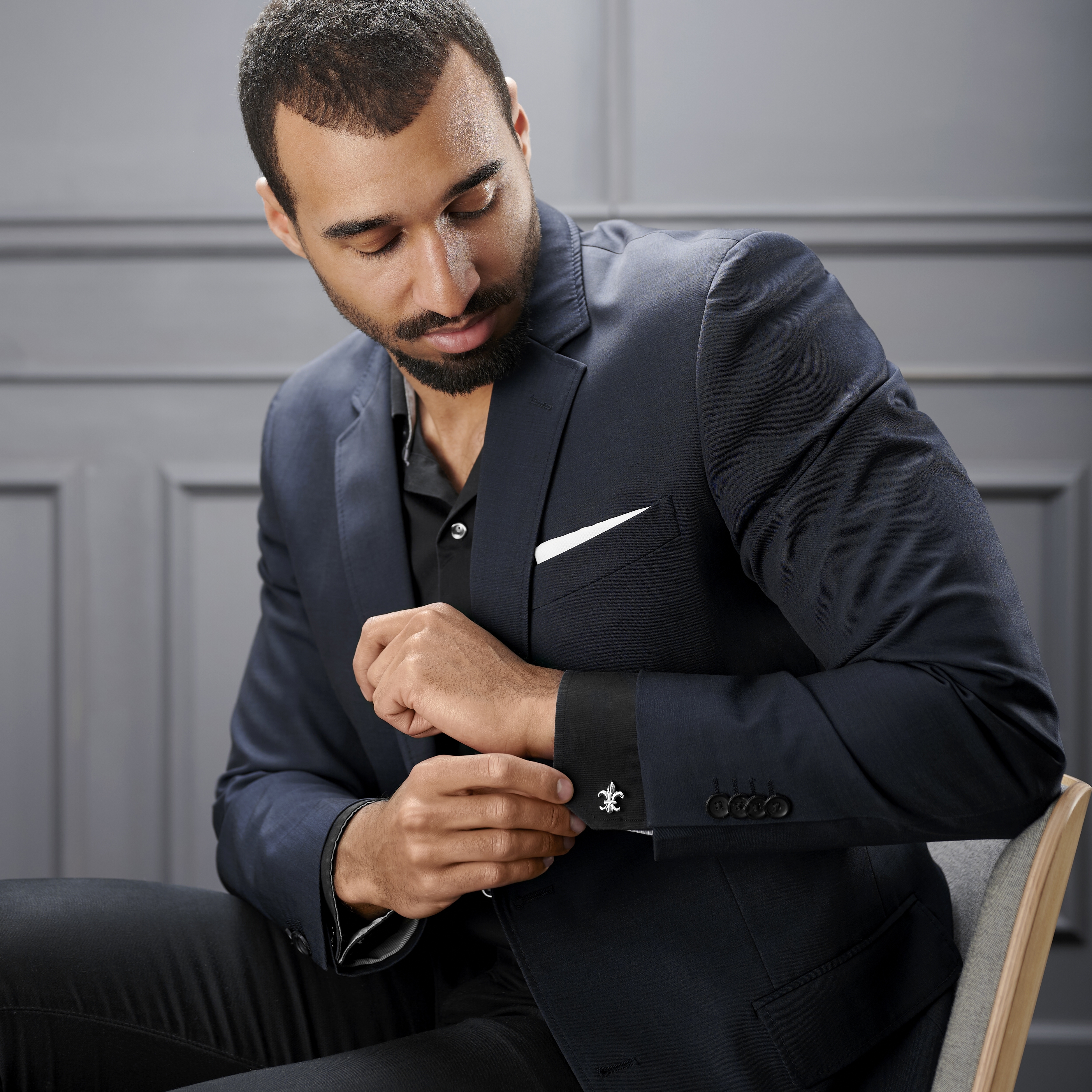 Manžetové knoflíčky Fleur de Lys - 5