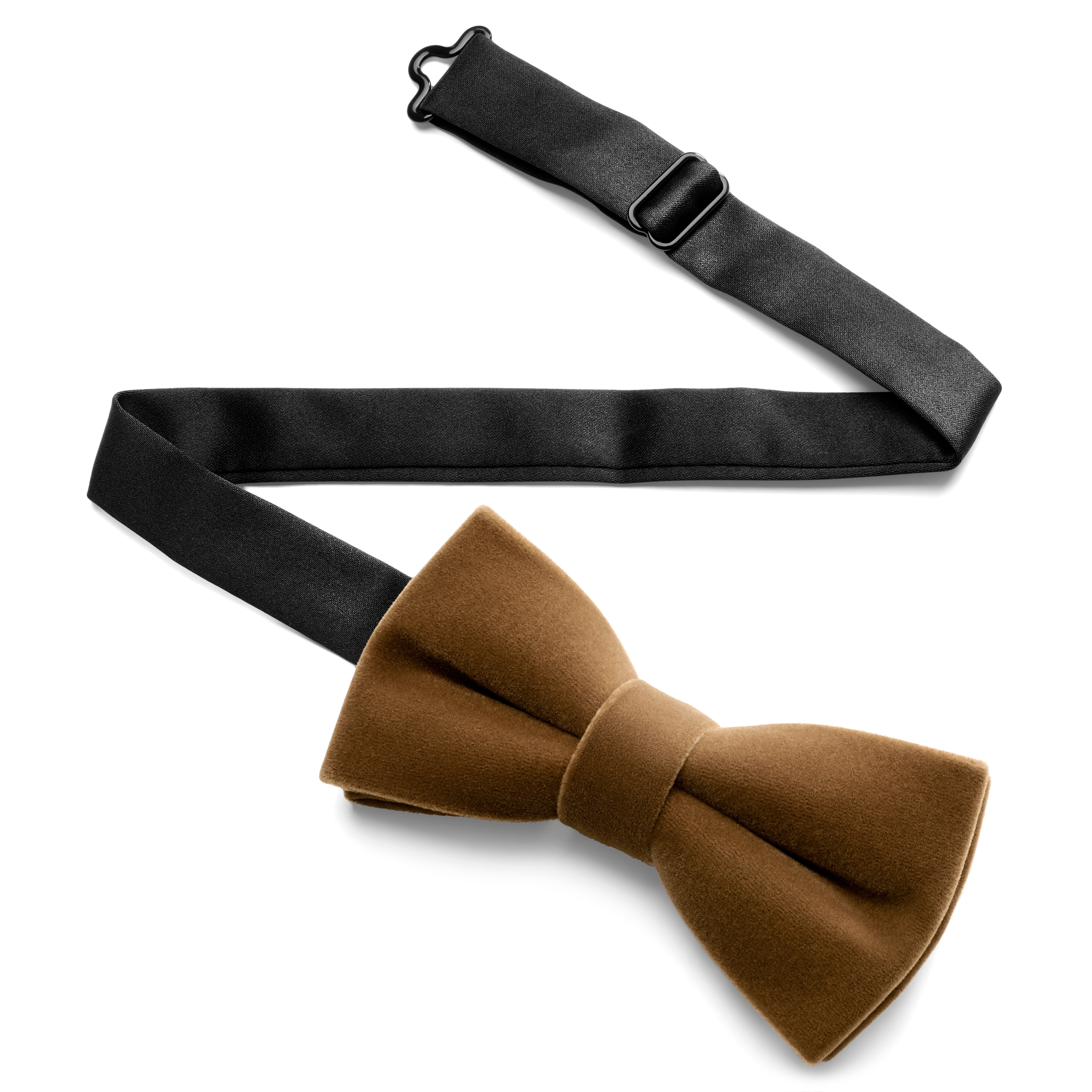 Kleos | Predviazaný zamatový motýlik v hnedej farbe - 2