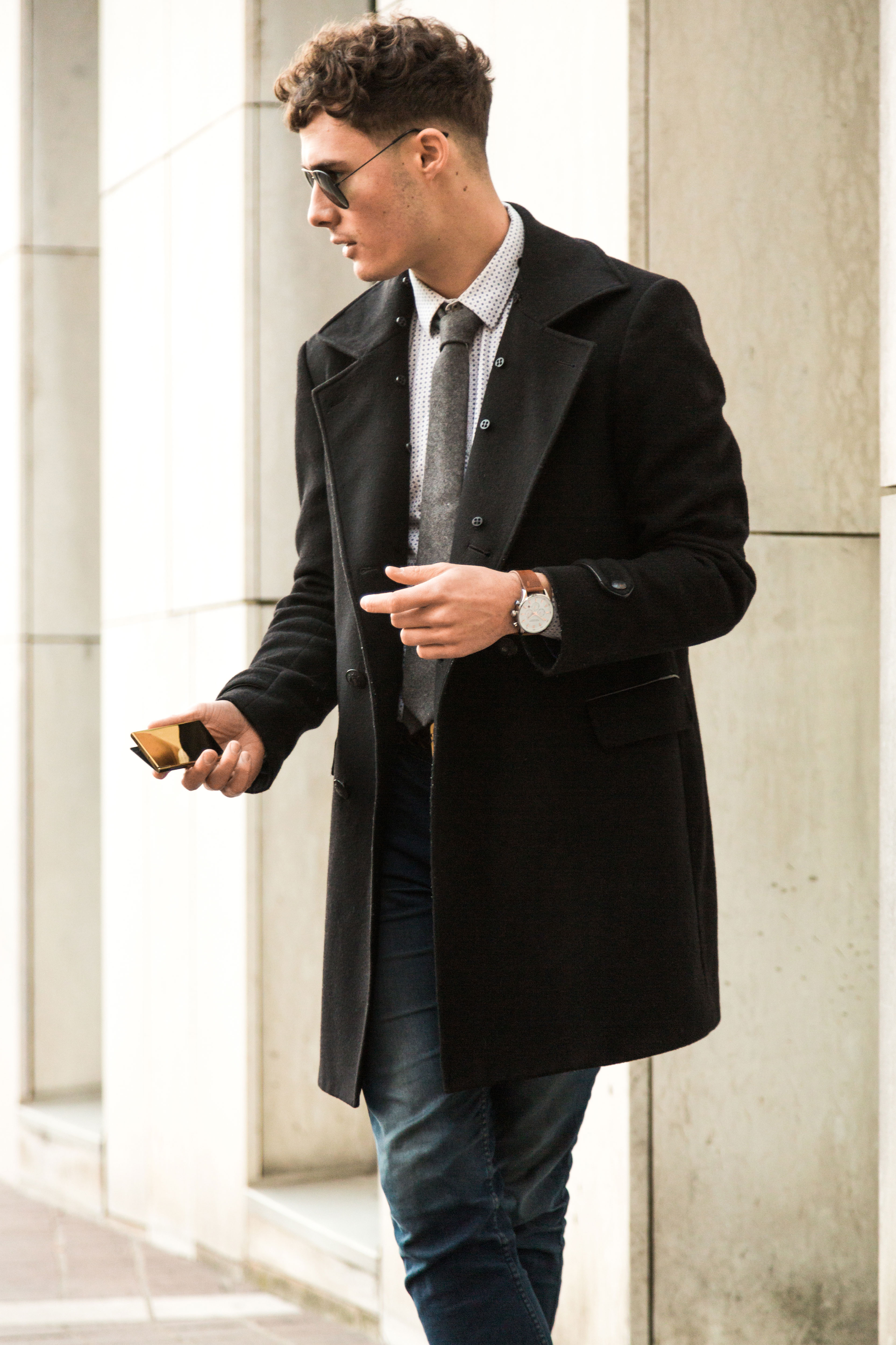 Gold-Tone Stainless Steel Card Holder - 5