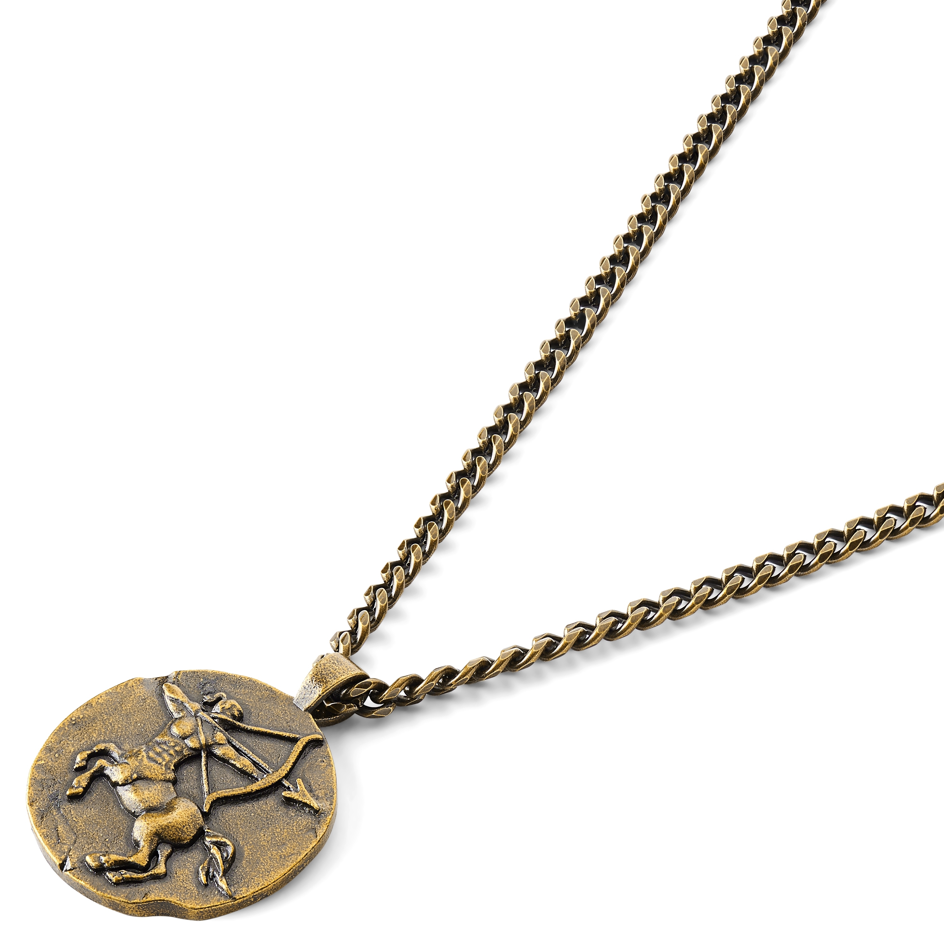 Astro | Gold-Tone Sagittarius Zodiac Sign Necklace - 2