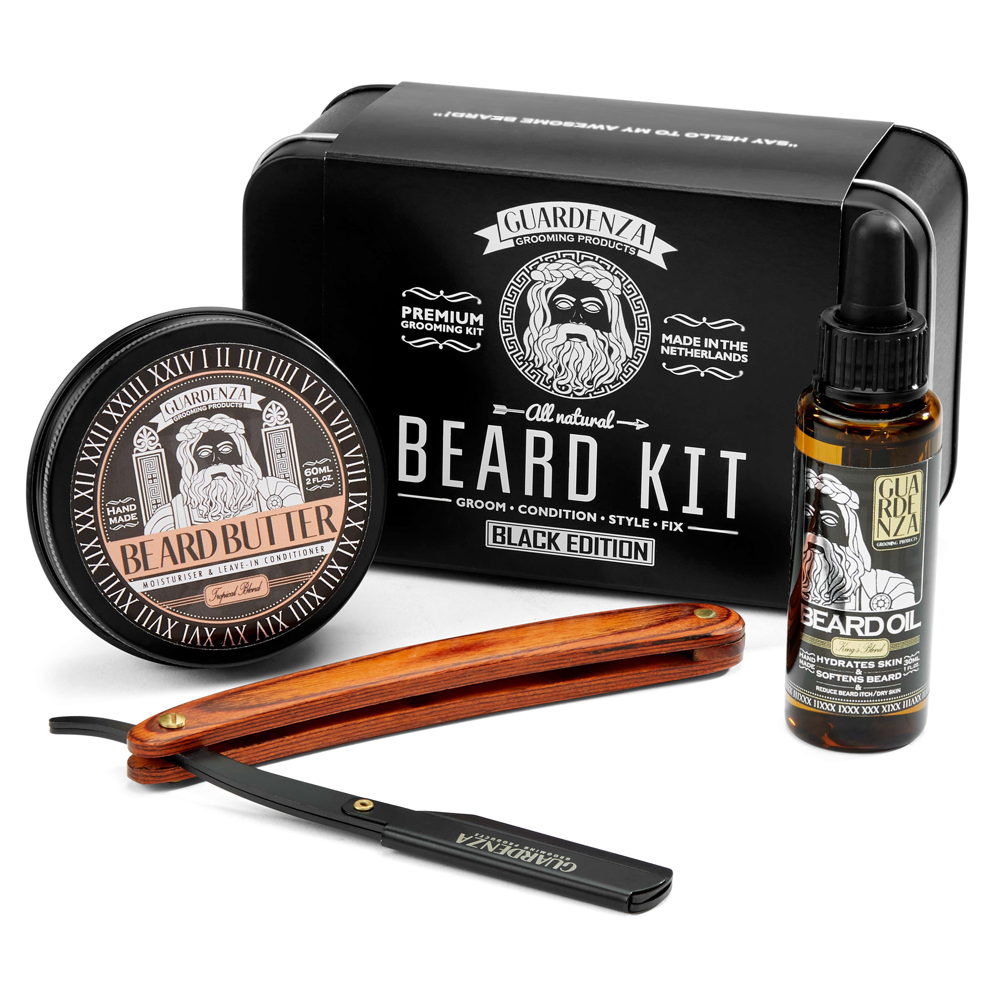Kit para el cuidado de la barba - Black Edition