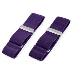 Wide Purple Sleeve Garters